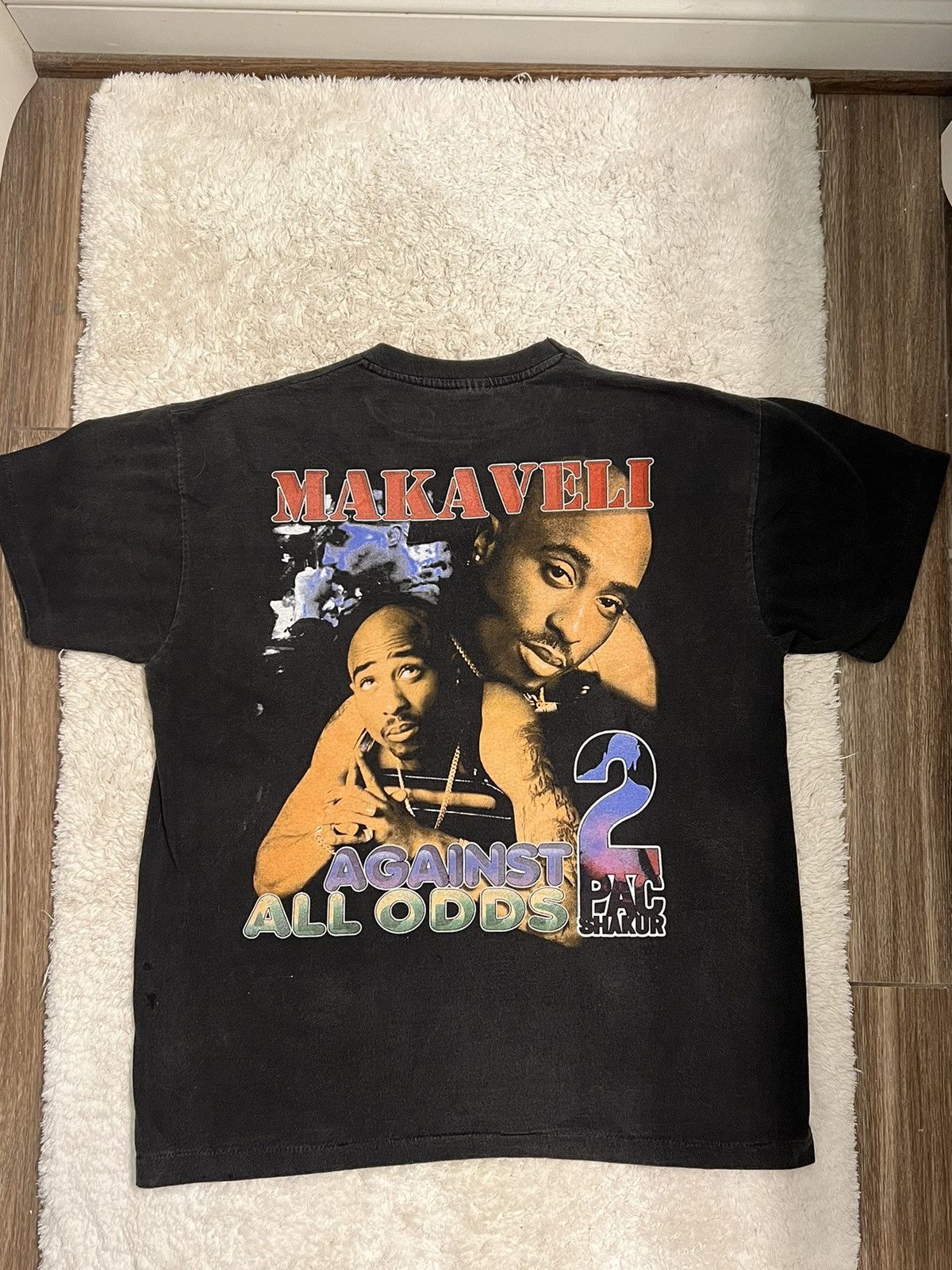 Band Tees × Rap Tees Single Stitch Tupac full print rap t shirt Size US XL / EU 56 / 4 - 2 Thumbnail