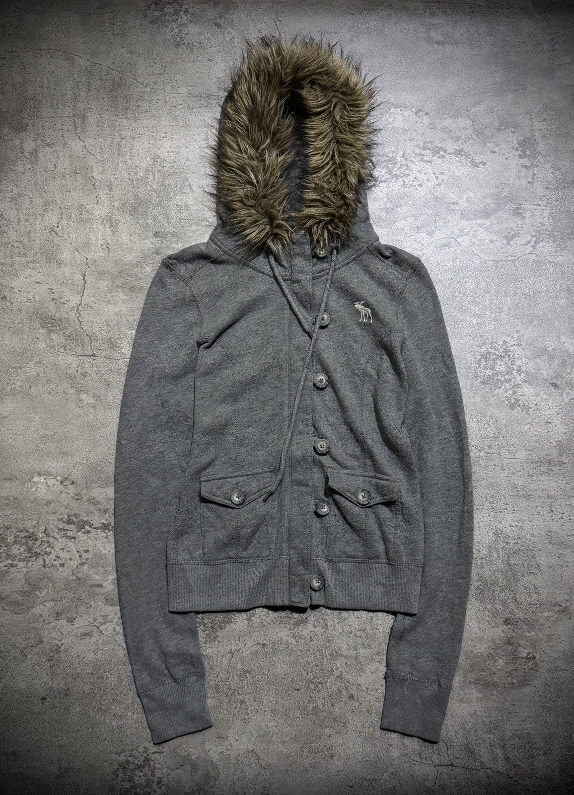 Abercrombie & Fitch Abercrombi & Fitch Ifsixwasnine Fur poem style Zip Hoodie Size US S / EU 44-46 / 1 - 1 Thumbnail