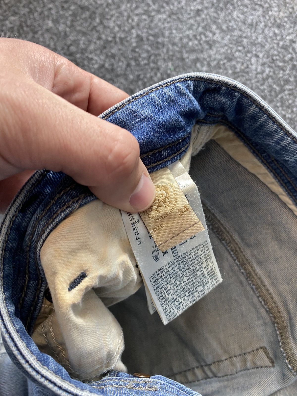 20471120 × Diesel 🔥Opium Diesel Distressed Dirty Jeans Japanese Bandit Owens Size US 34 / EU 50 - 4 Thumbnail