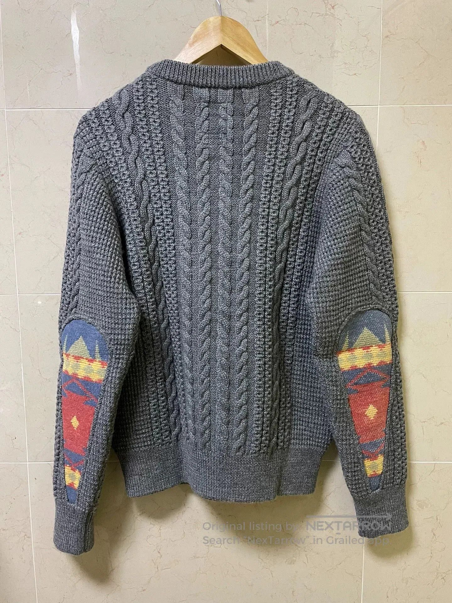 Visvim visvim fisherman cable knit sweater grey. Size US M / EU 48-50 / 2 - 1 Thumbnail