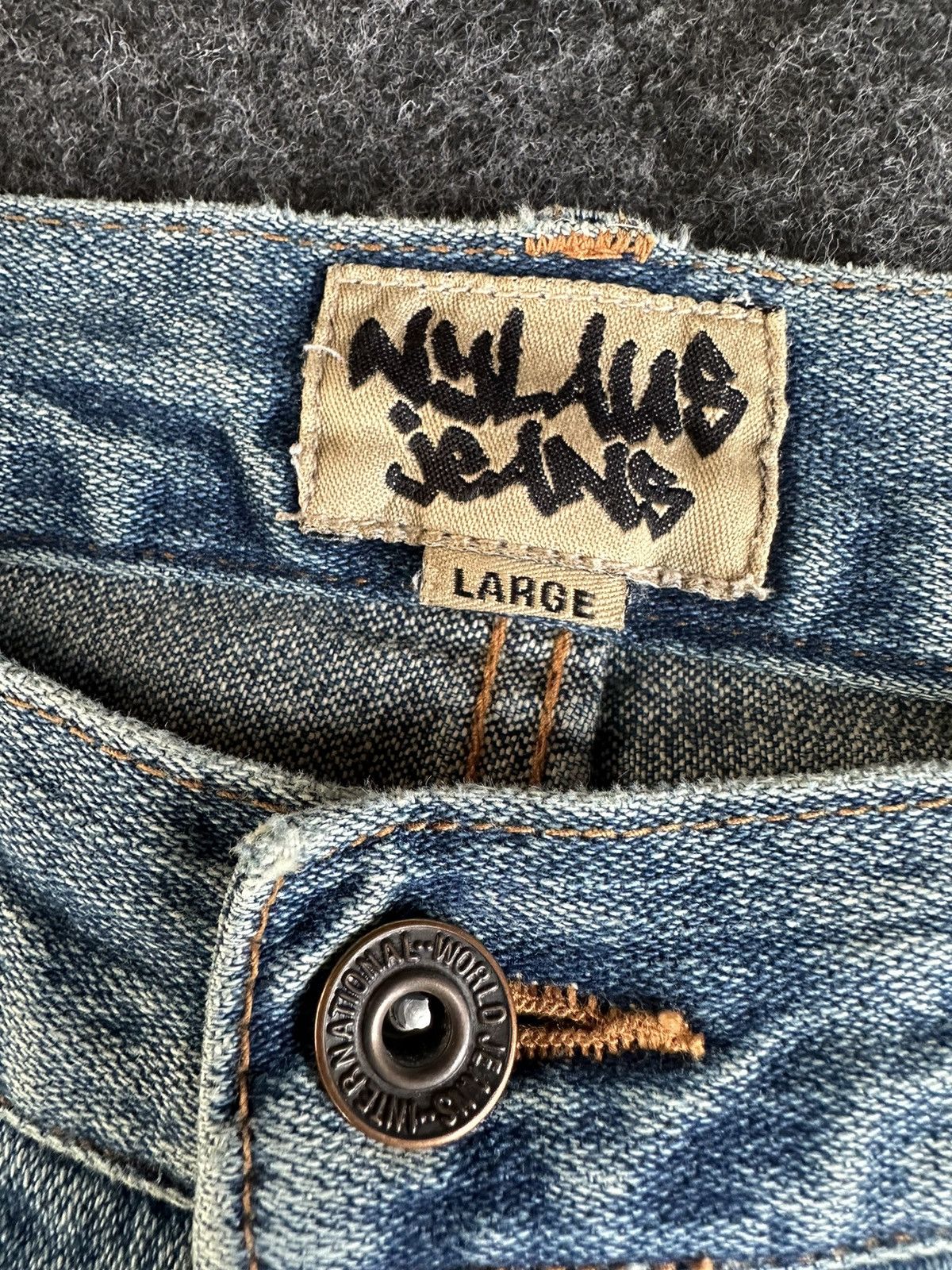 Beauty Beast Vintage Nylaus Japan Patchwork Thrashed Denim 30x33 D331 Size US 30 / EU 46 - 10 Thumbnail