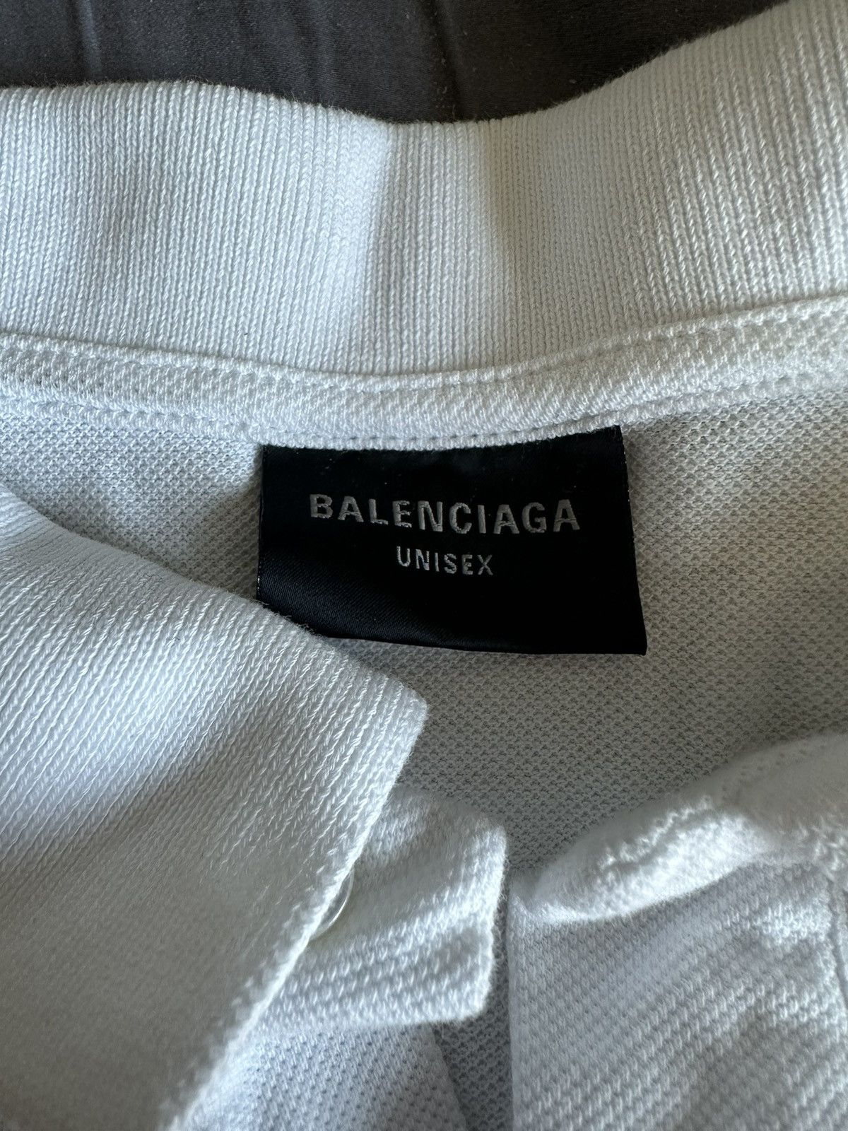 Balenciaga BALENCIAGA OVERSIZED BB LOGO POLO SHIRT – WHITE – SIZE 3 Size US L / EU 52-54 / 3 - 3 Thumbnail