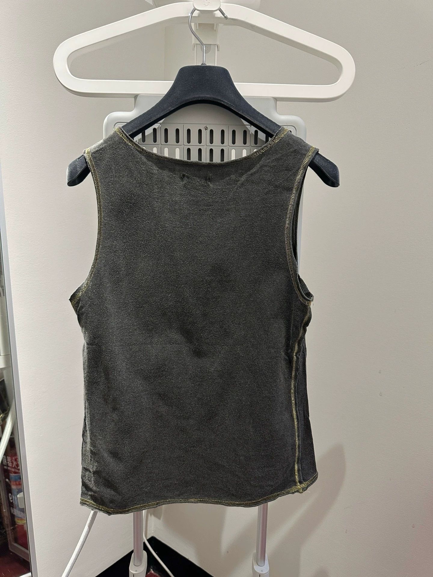 Share Spirit Homme ShareSpirit Black Gray Colorblocked Lace Figure Tank Size XS / US 0-2 / IT 36-38 - 4 Thumbnail