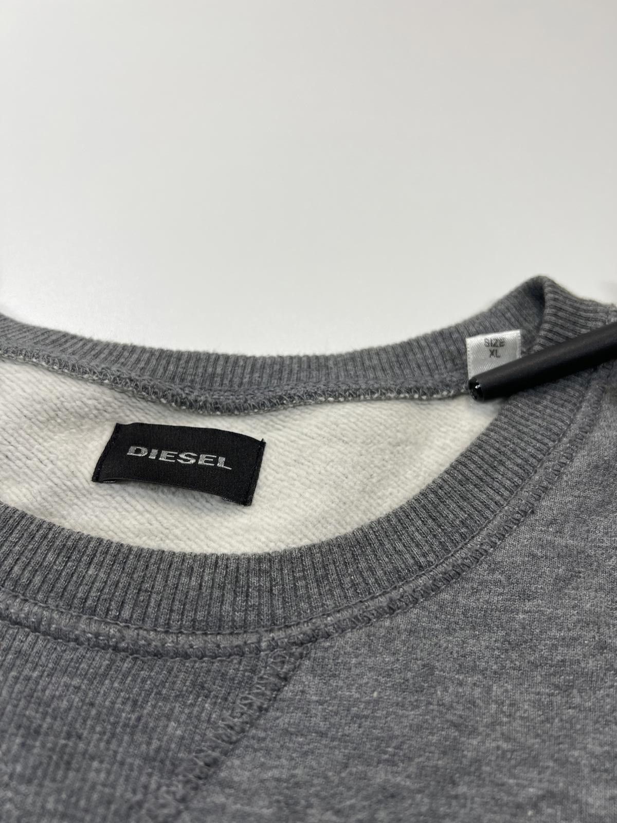 Diesel Diesel Men's Grey Sweatshirt with Wolf Patch Size US XL / EU 56 / 4 - 4 Thumbnail