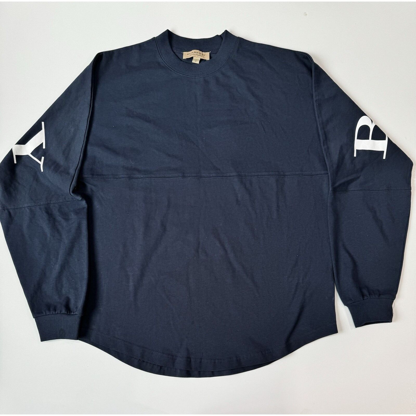 Burberry BURBERRY LOGO OVERSIZE SWEATER Size XS Navy Size US XS / EU 42 / 0 - 2 Thumbnail