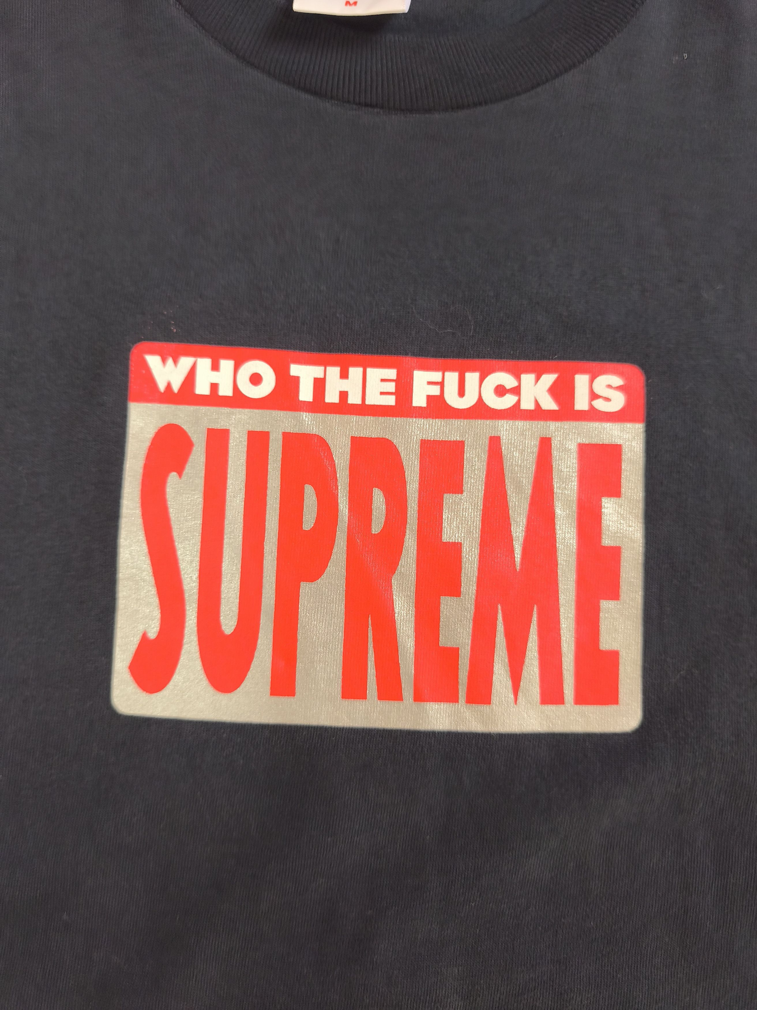Supreme Supreme Who The Fuck Tee - SS19 Size US M / EU 48-50 / 2 - 3 Thumbnail