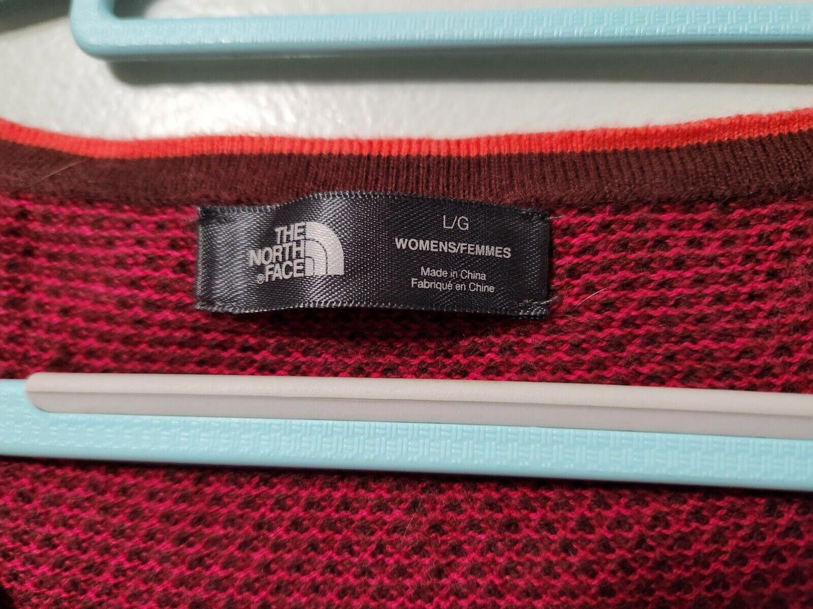 The North Face North Face Sweater Large Maroon Plum Wool Cashmere Blend Size L / US 10 / IT 46 - 6 Thumbnail