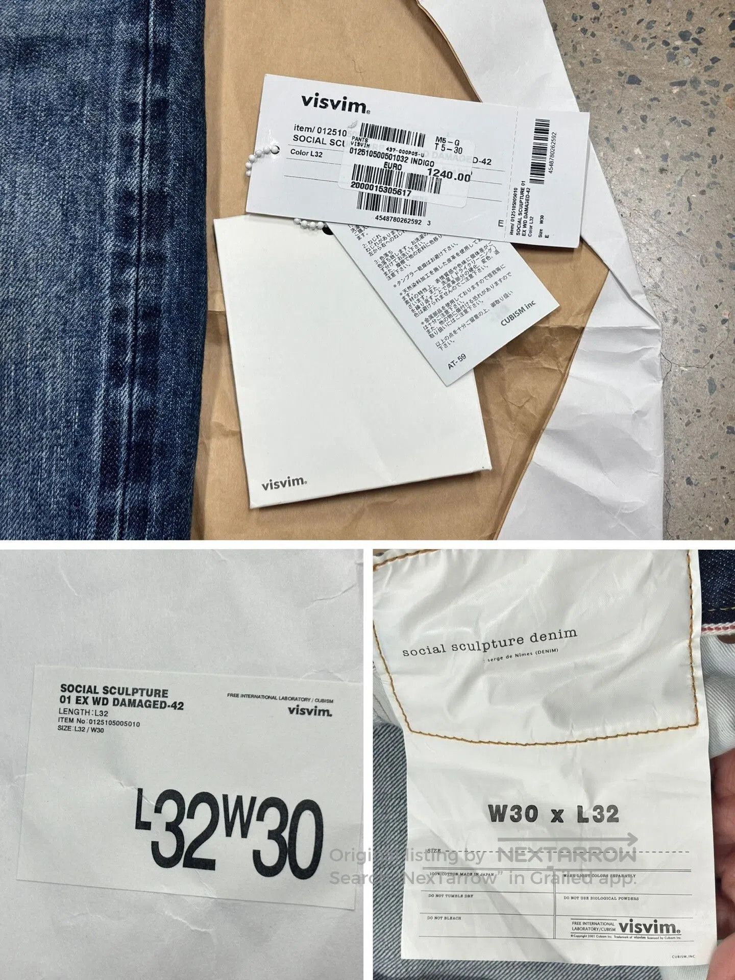 Visvim VISVIM Social Sculpture EX WIDE Jeans. Size US 30 / EU 46 - 9 Thumbnail