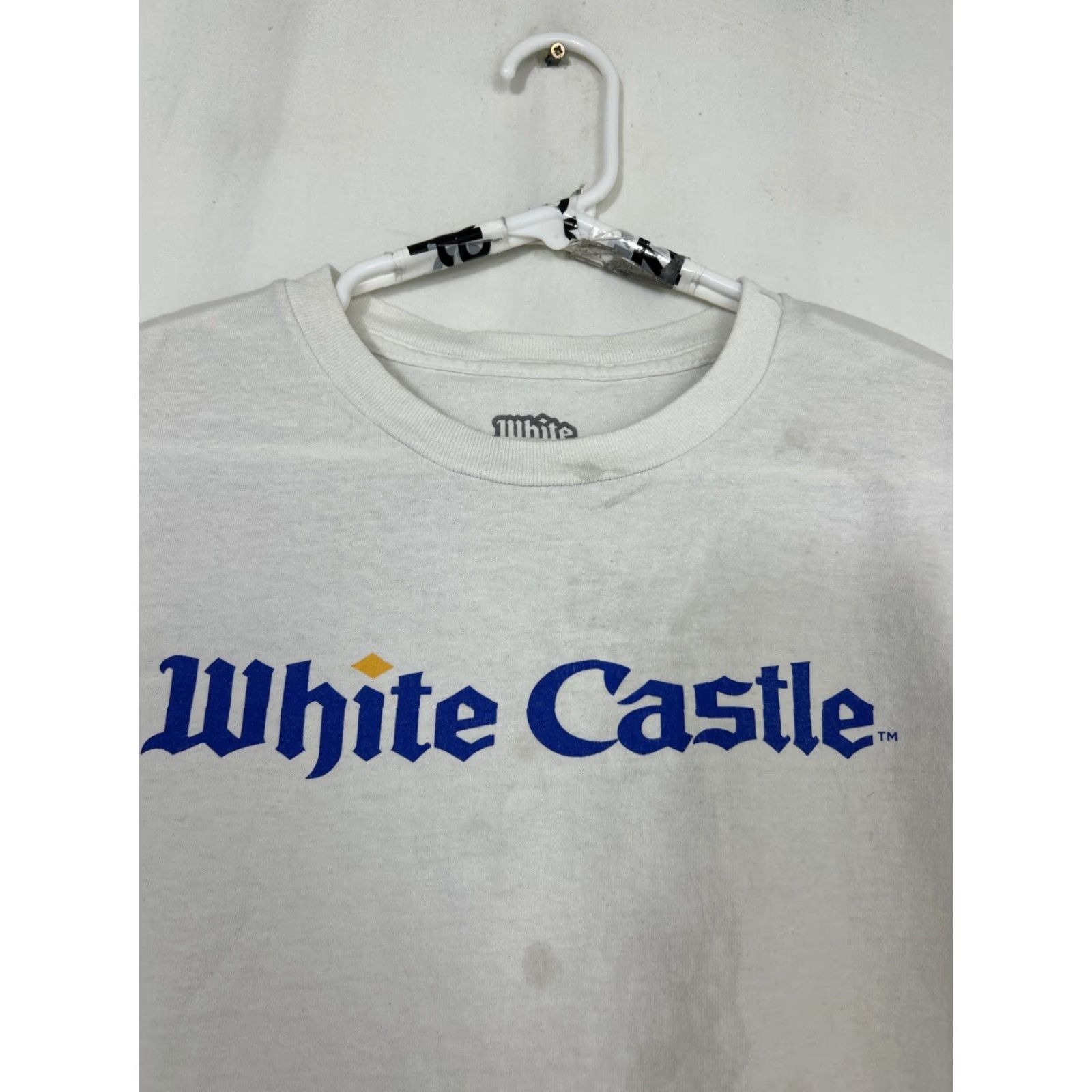 DGK DGK White Castle T-Shirt Mens Large White Graphic Short Sleeve Crew Neck Stains Size US L / EU 52-54 / 3 - 3 Thumbnail