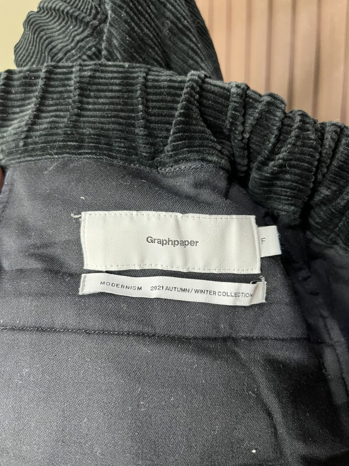 Graphpaper Graphpaper Modernism AW/2021 Corduroy Pants Size US 34 / EU 50 - 4 Thumbnail