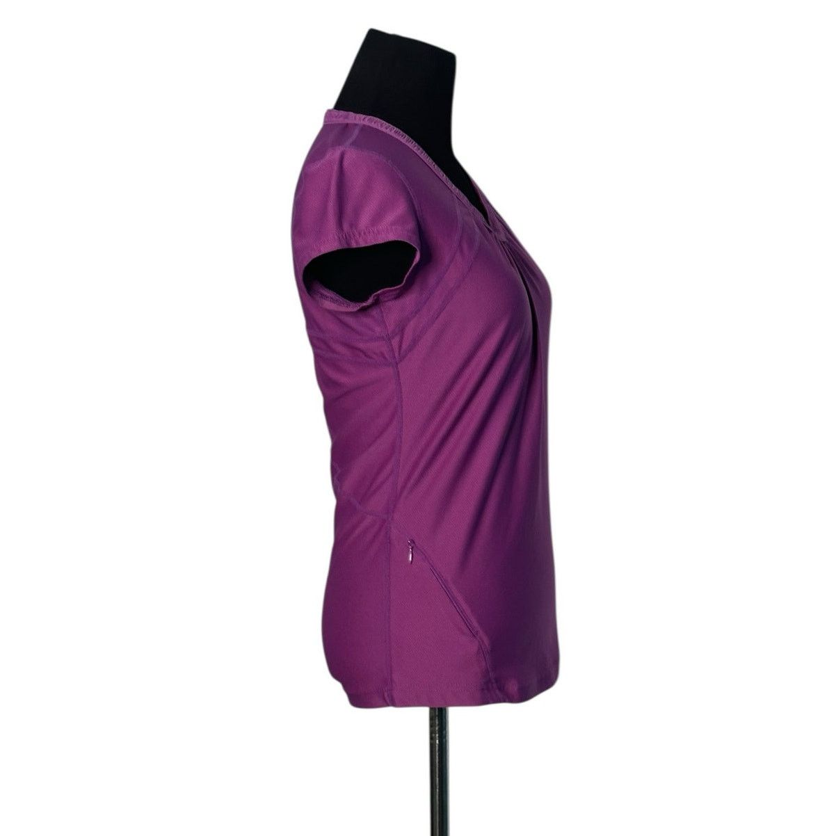 Athleta Athleta pink purple short sleeves fitted top size XS Size XS / US 0-2 / IT 36-38 - 9 Thumbnail