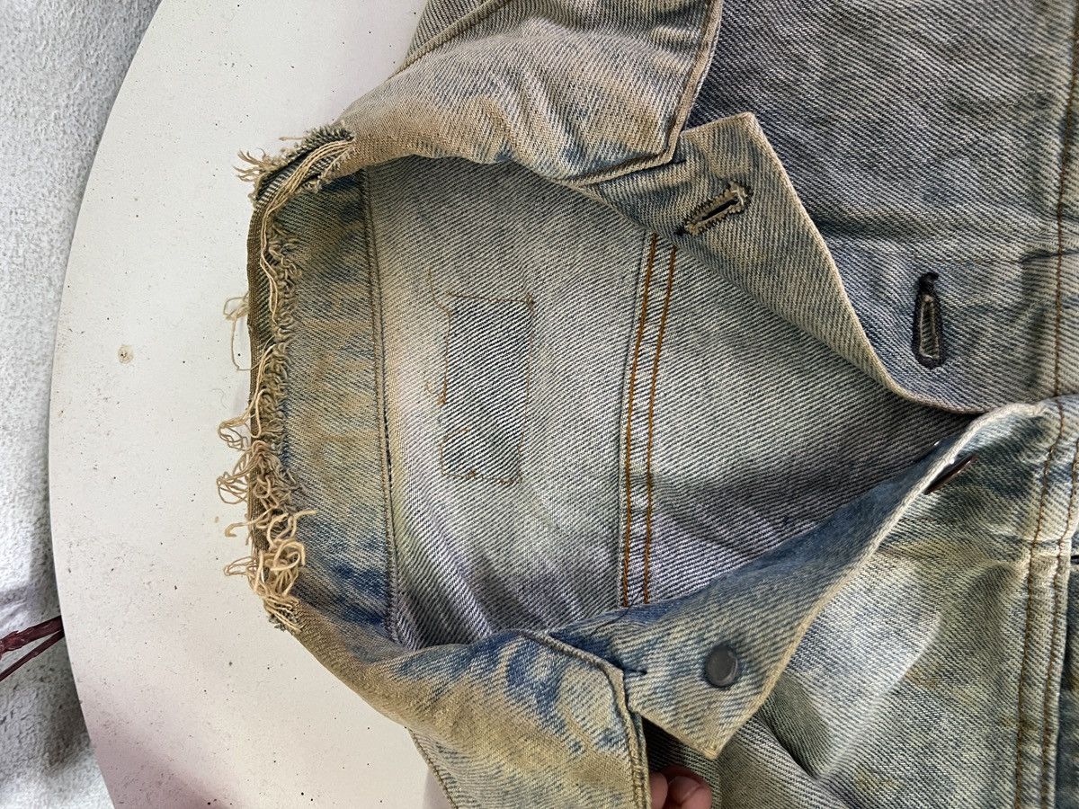 Levi's Vintage Levis Distress Denim Jacket Size US S / EU 44-46 / 1 - 11 Thumbnail