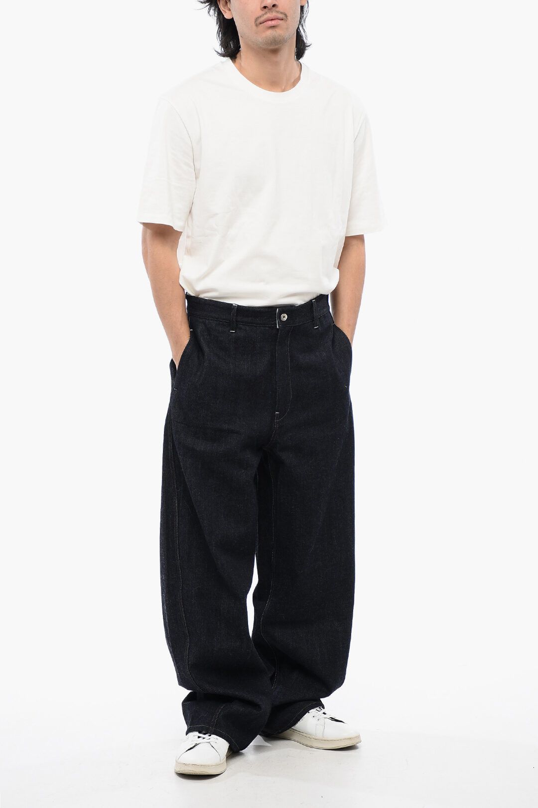 Jil Sander og1mm0625 Straight-Fit Jeans in Dark Blue Size US 30 / EU 46 - 4 Thumbnail