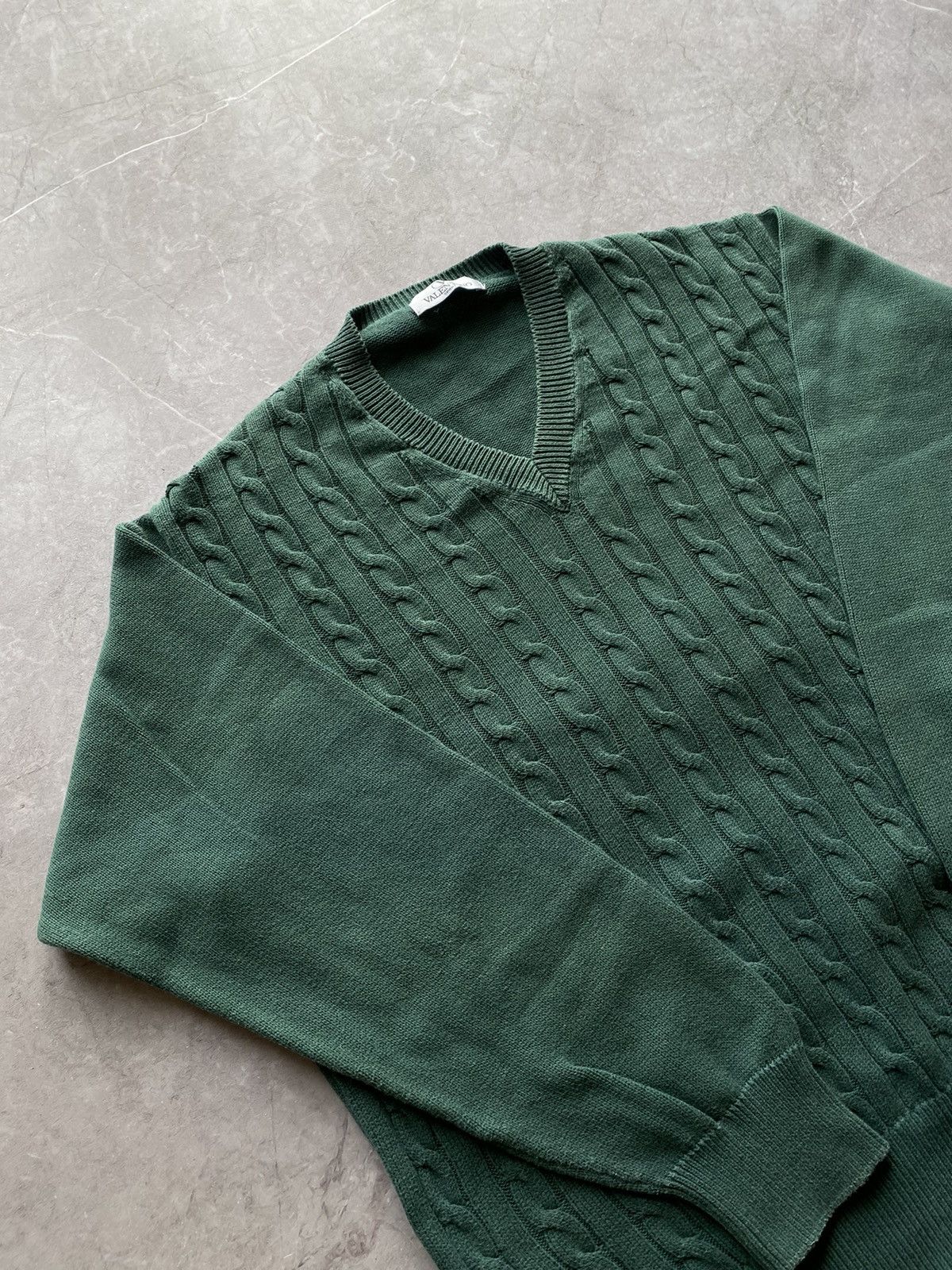 Valentino Vintage Y2K Valentino Sport V-Neck Sweater Made in Italy Size US L / EU 52-54 / 3 - 3 Thumbnail