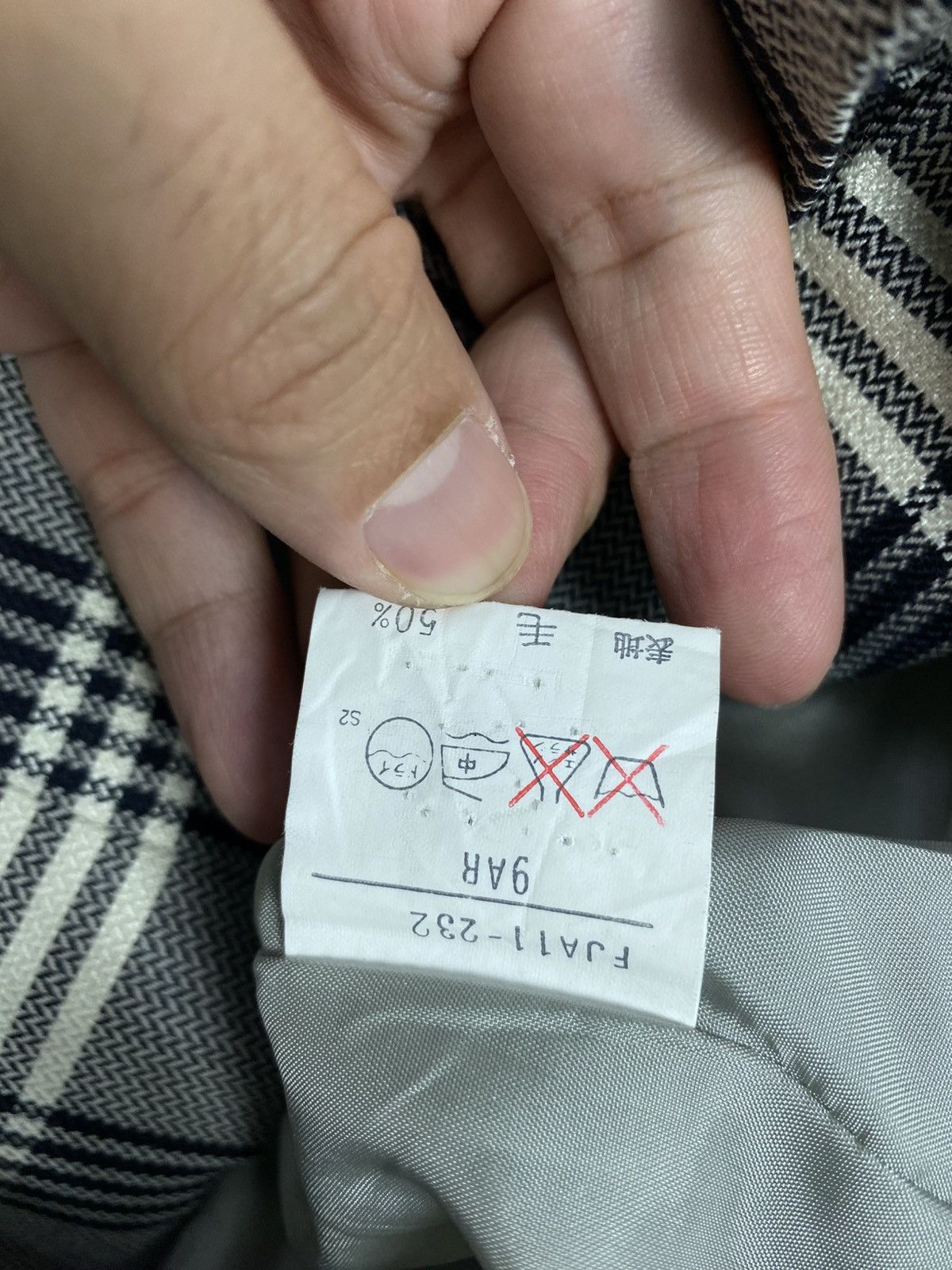 Burberry Rare‼️ Vintage Burberrys’ Double Breasted Tartan Silk Blazer Size M / US 6-8 / IT 42-44 - 8 Thumbnail