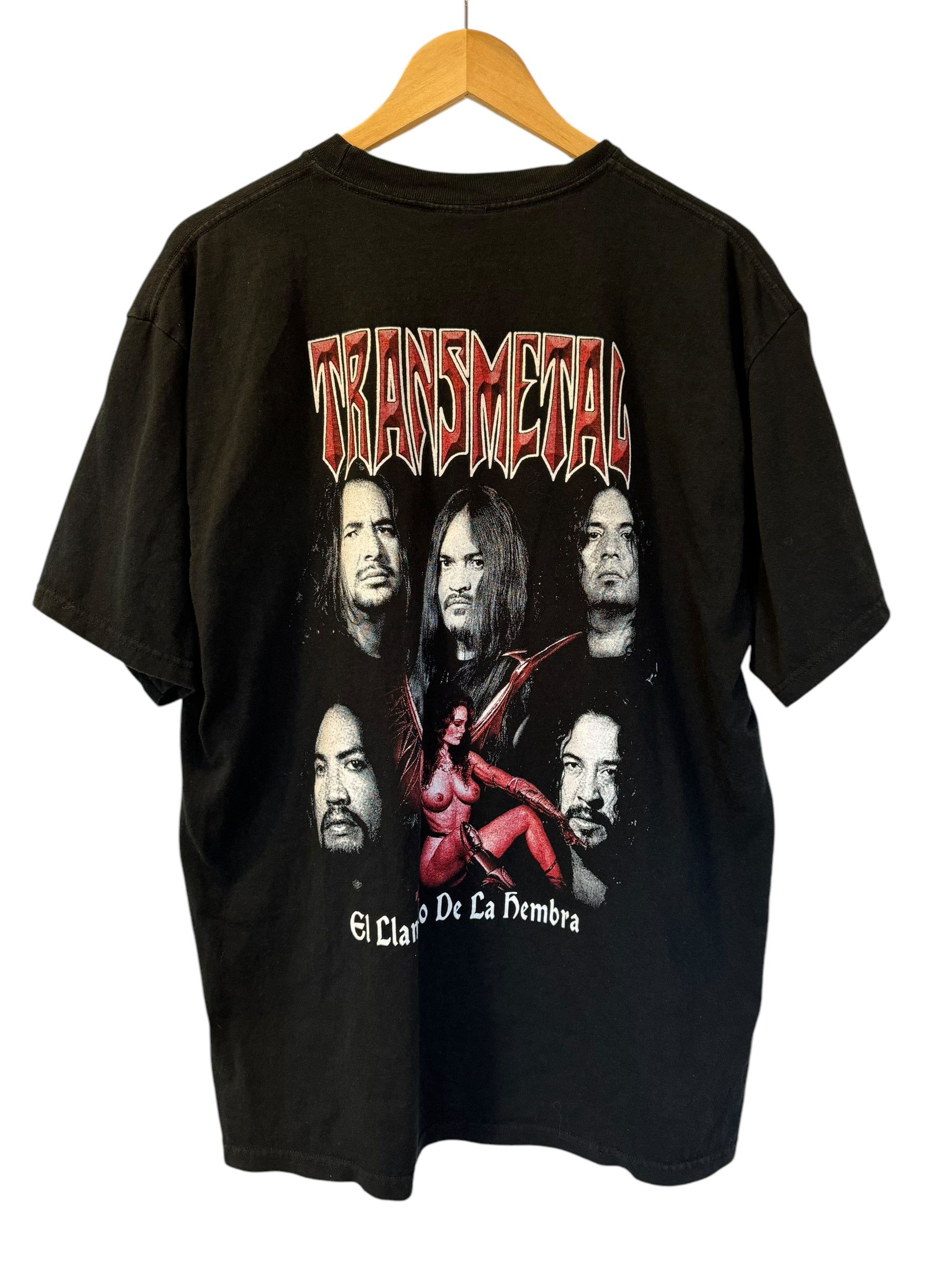 Band Tees Vintage 90s Embroidered Transmetal Mexican Metal Band Tee Size US XXL / EU 58 / 5 - 2 Thumbnail
