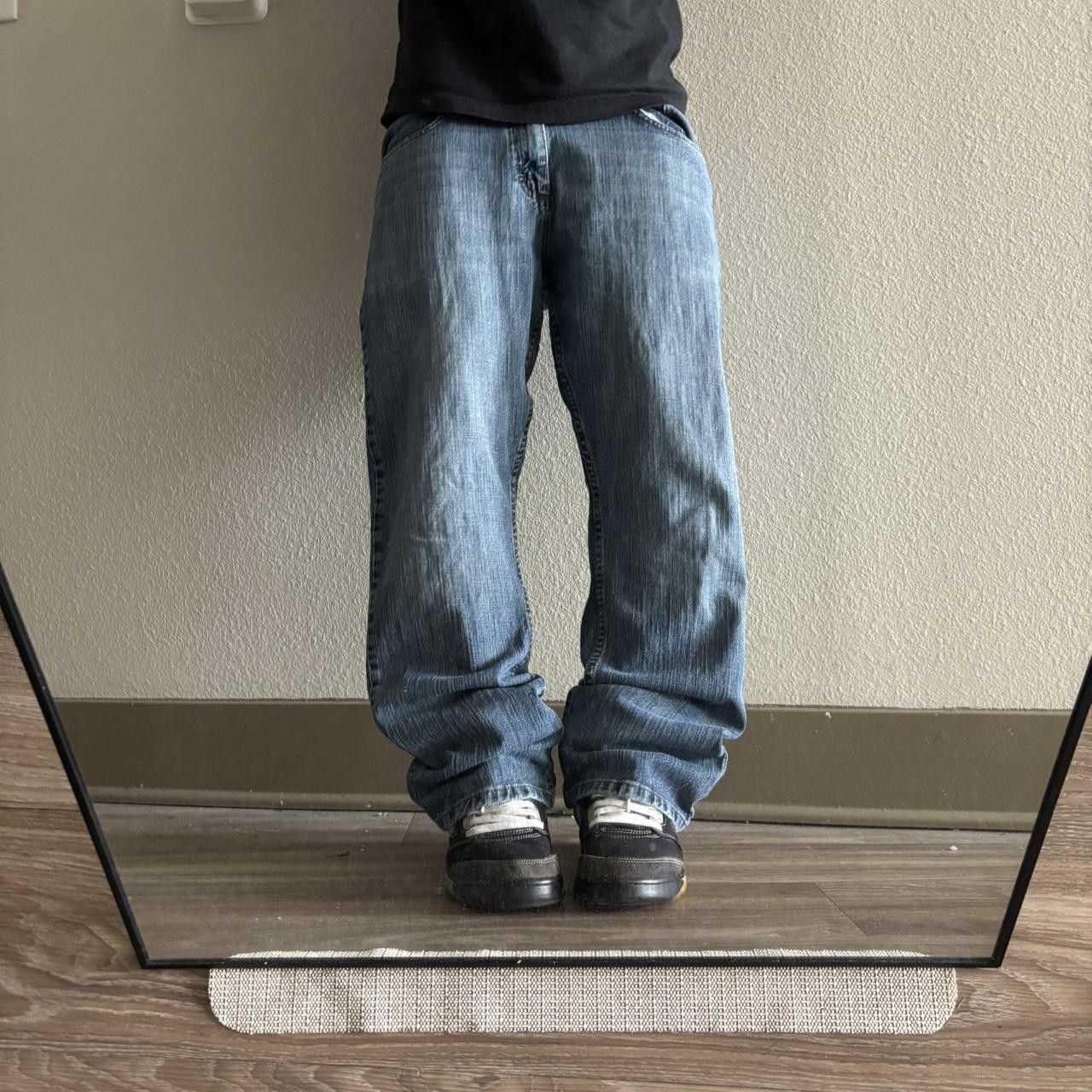 Crazy Vintage Y2K/2000s Grunge Dark Wash Bootcut Essential Denim Jeans! 32 x 30