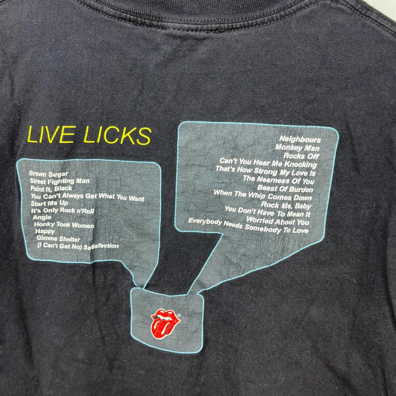 Vintage Vintage Rolling Stones Y2K Band Tour T Shirt XL 2XL Live Size US XL / EU 56 / 4 - 8 Thumbnail