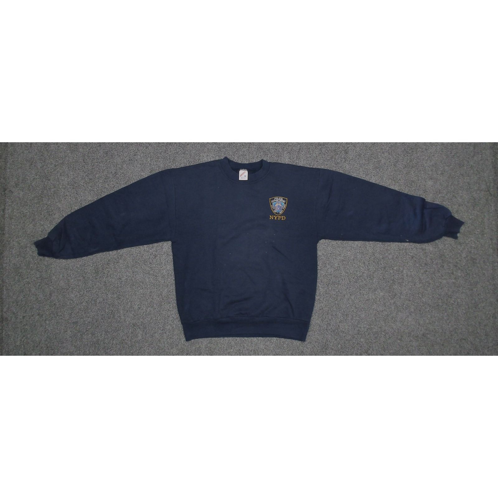 Jerzees VTG Jerzees Streetwear 90s Sun Faded Boxy NYPD Sweatshirt Size US M / EU 48-50 / 2 - 5 Thumbnail