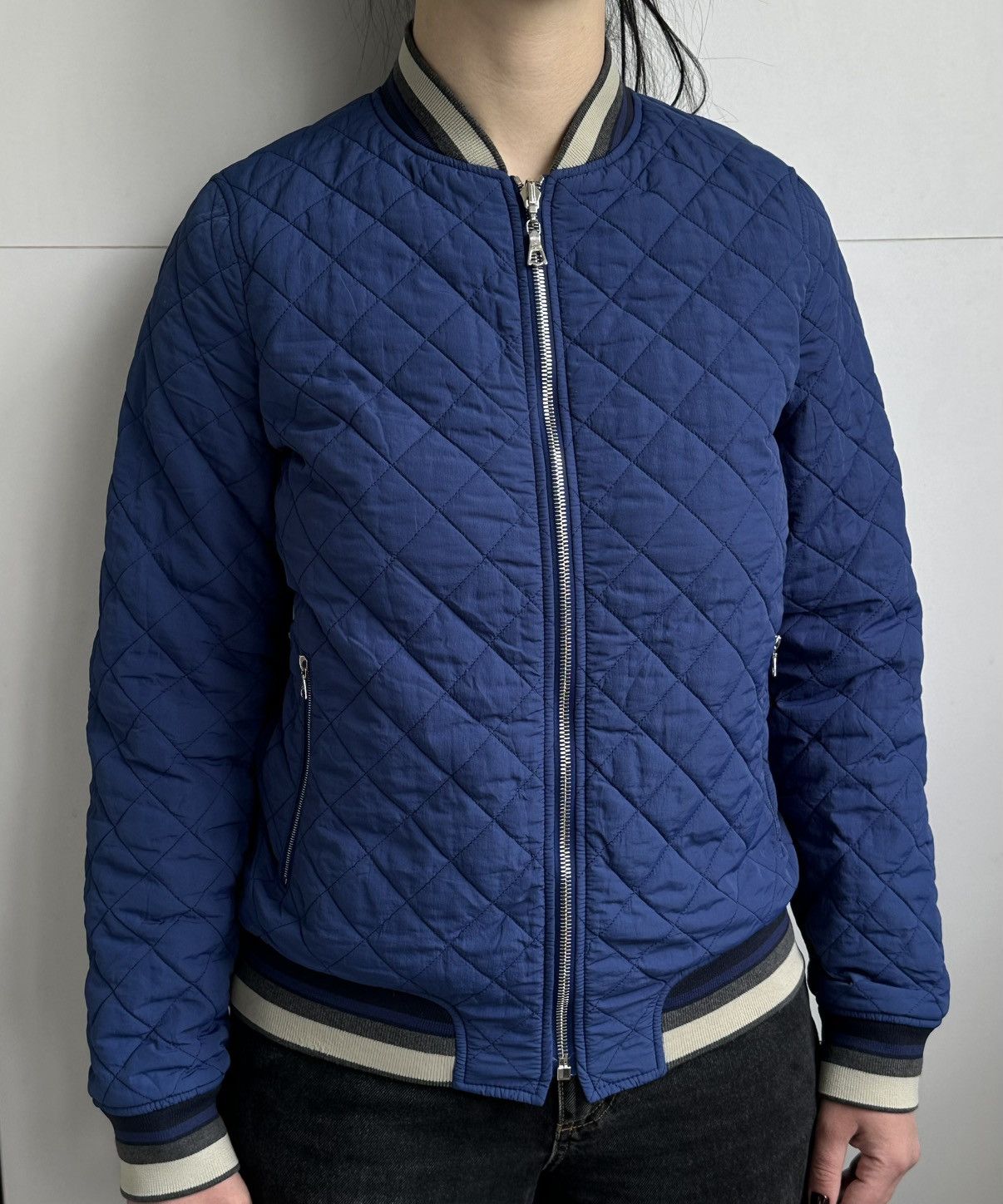 Lacoste LACOSTE Women's Reversible Quilted Bomber Jacket Size S Size US S / EU 44-46 / 1 - 4 Thumbnail