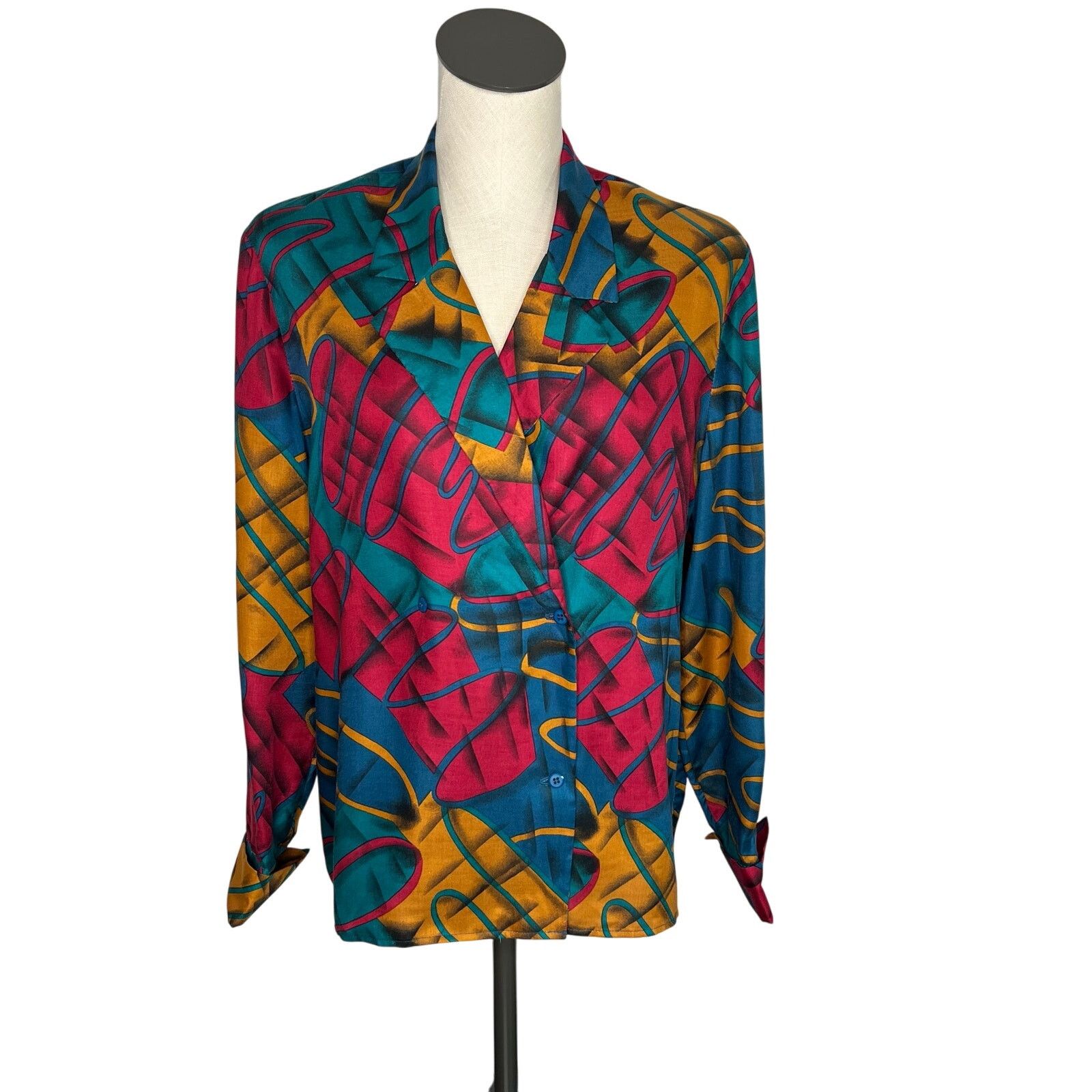 Other Weathervane 70’s-80’s vintage button front blouse size 14 Size XL / US 12-14 / IT 48-50 - 1 Thumbnail