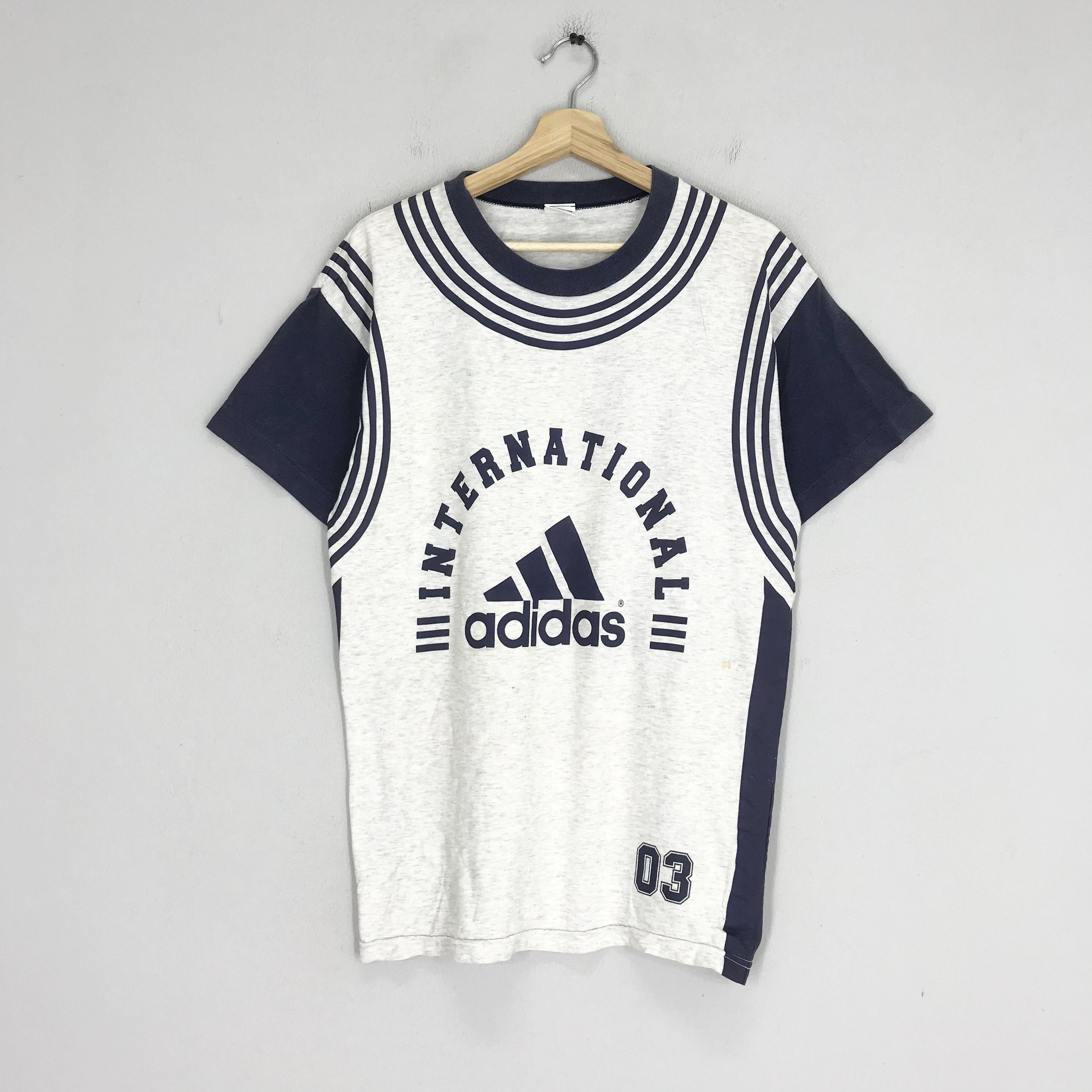 Adidas Vintage 90's Adidas Trefoil Gray - 12 Size US M / EU 48-50 / 2 - 1 Thumbnail