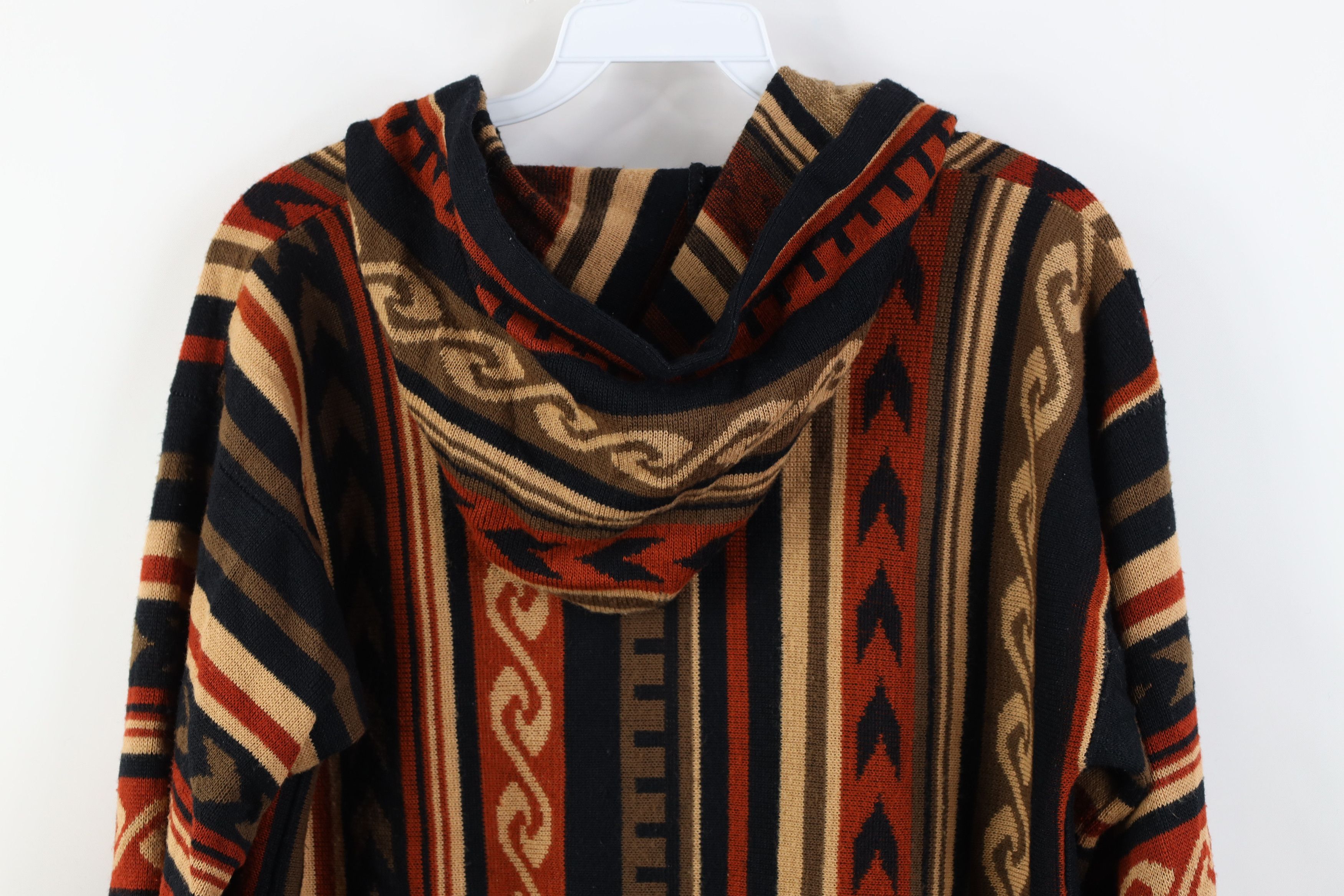Vintage Vintage 60s 70s Boho Chic Babydoll Button Hooded Sweater Size M / US 6-8 / IT 42-44 - 12 Thumbnail