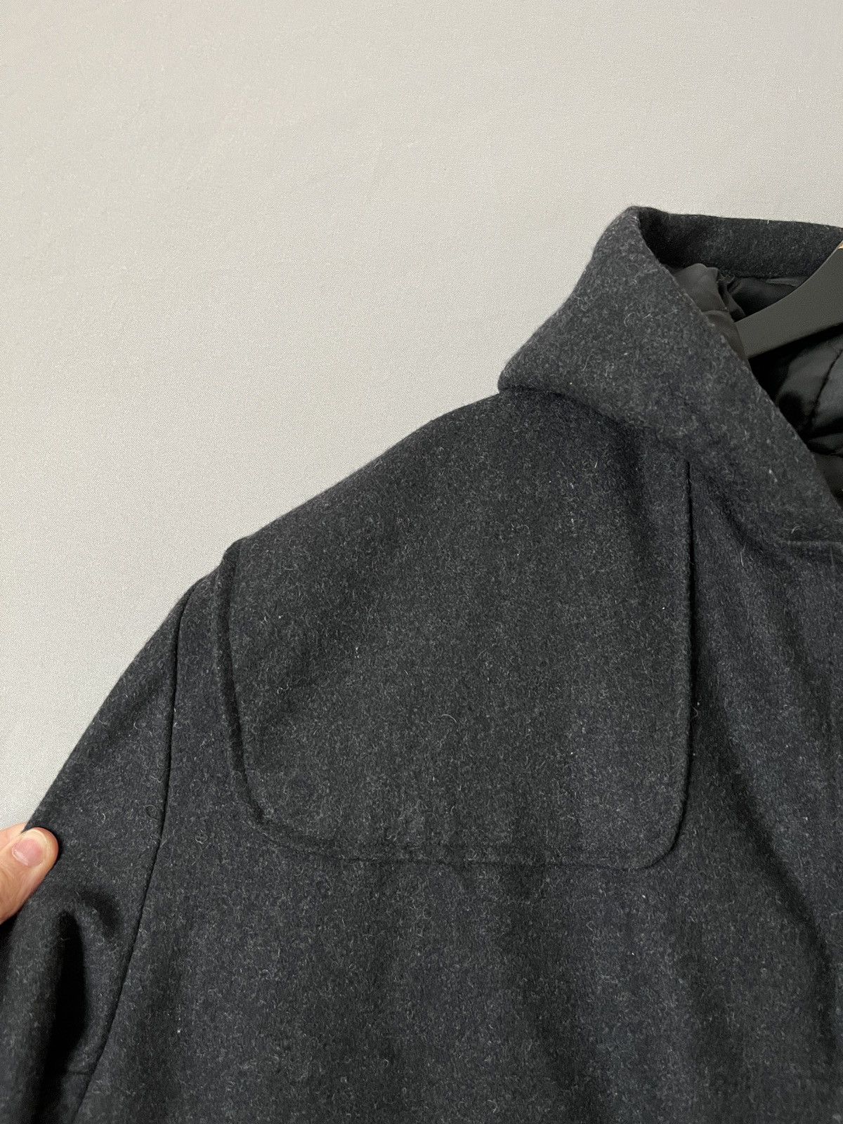 Katharine Hamnett London Katharine Hamnett Heavy Wool Gray Overcoat Duffle Coat Size US XL / EU 56 / 4 - 11 Thumbnail