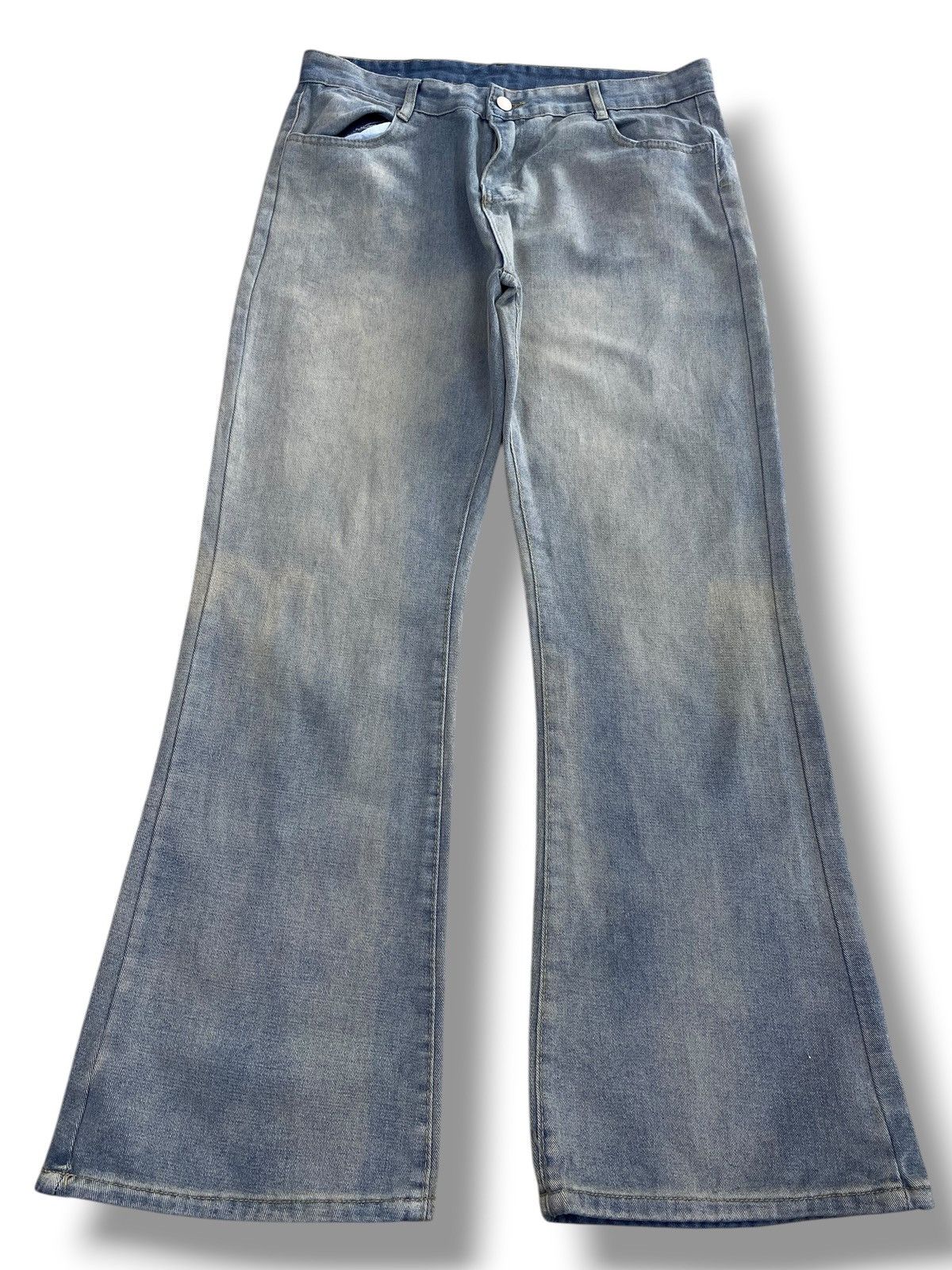 Japanese Brand Japanese Brand Faded Blue Wash Style Bootcut Jeans Size US 33 - 1 Thumbnail