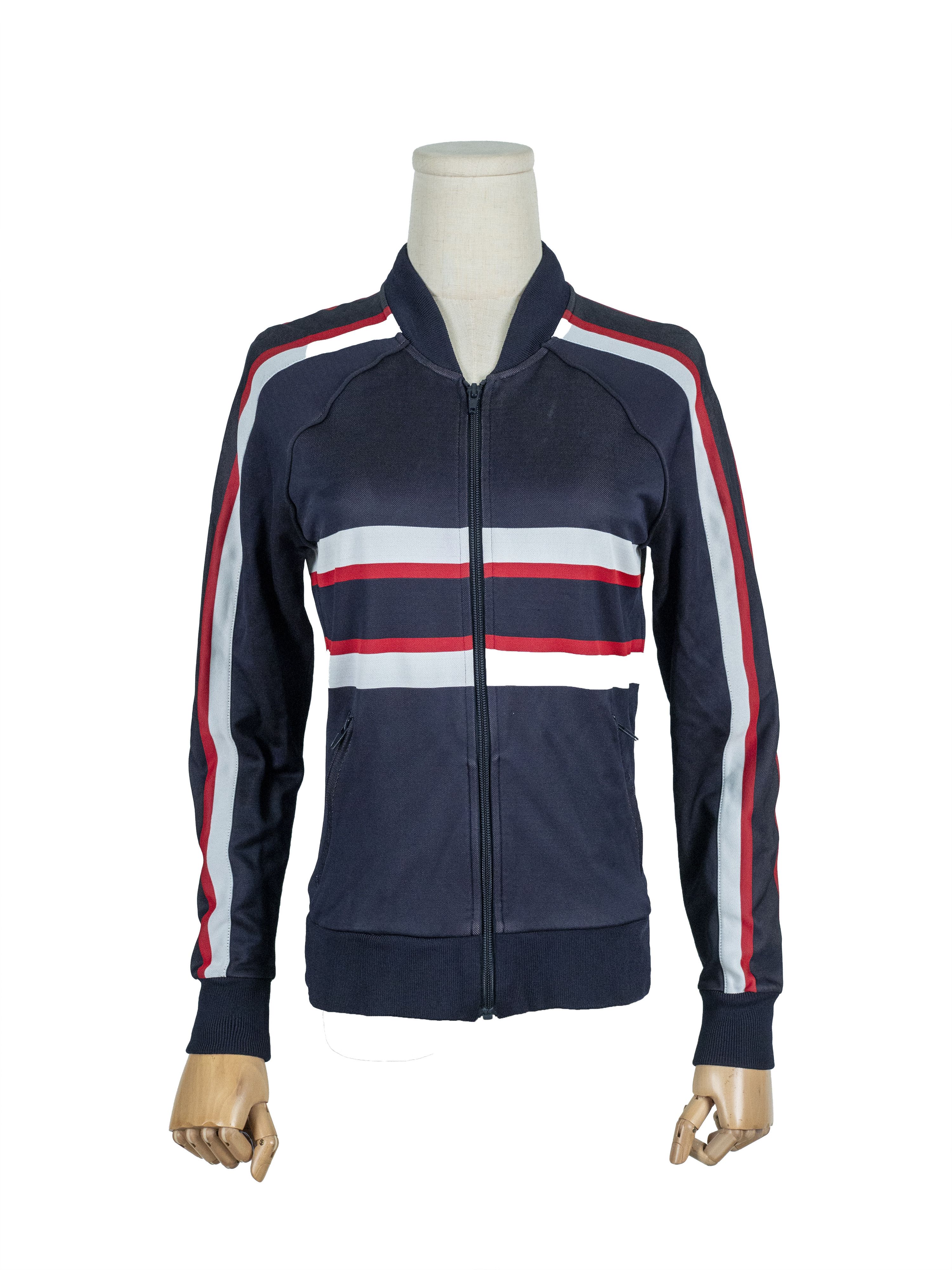 Dior Christian Dior Navy Zip Up Track Jacket With Line Star Logo Size XS / US 0-2 / IT 36-38 - 1 Thumbnail