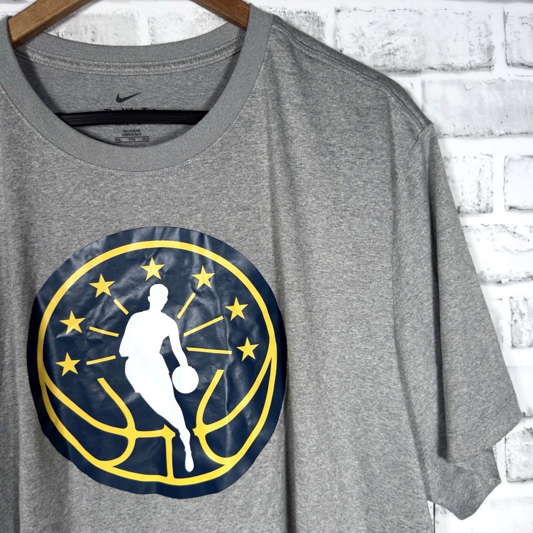 Nike VINTAGE The Nike Tee Gray Basketball Graphic Casual Tee Mens Size XXL Size US XXL / EU 58 / 5 - 2 Thumbnail