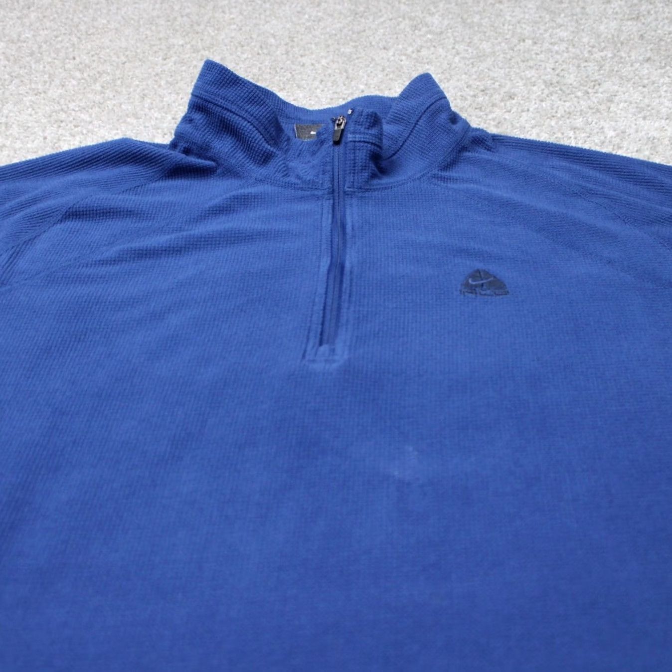Nike ACG Nike ACG Sweatshirt Mens Large Blue 1/4 Zip Pullover Polyester L/S Fleece Knit Size US L / EU 52-54 / 3 - 4 Thumbnail