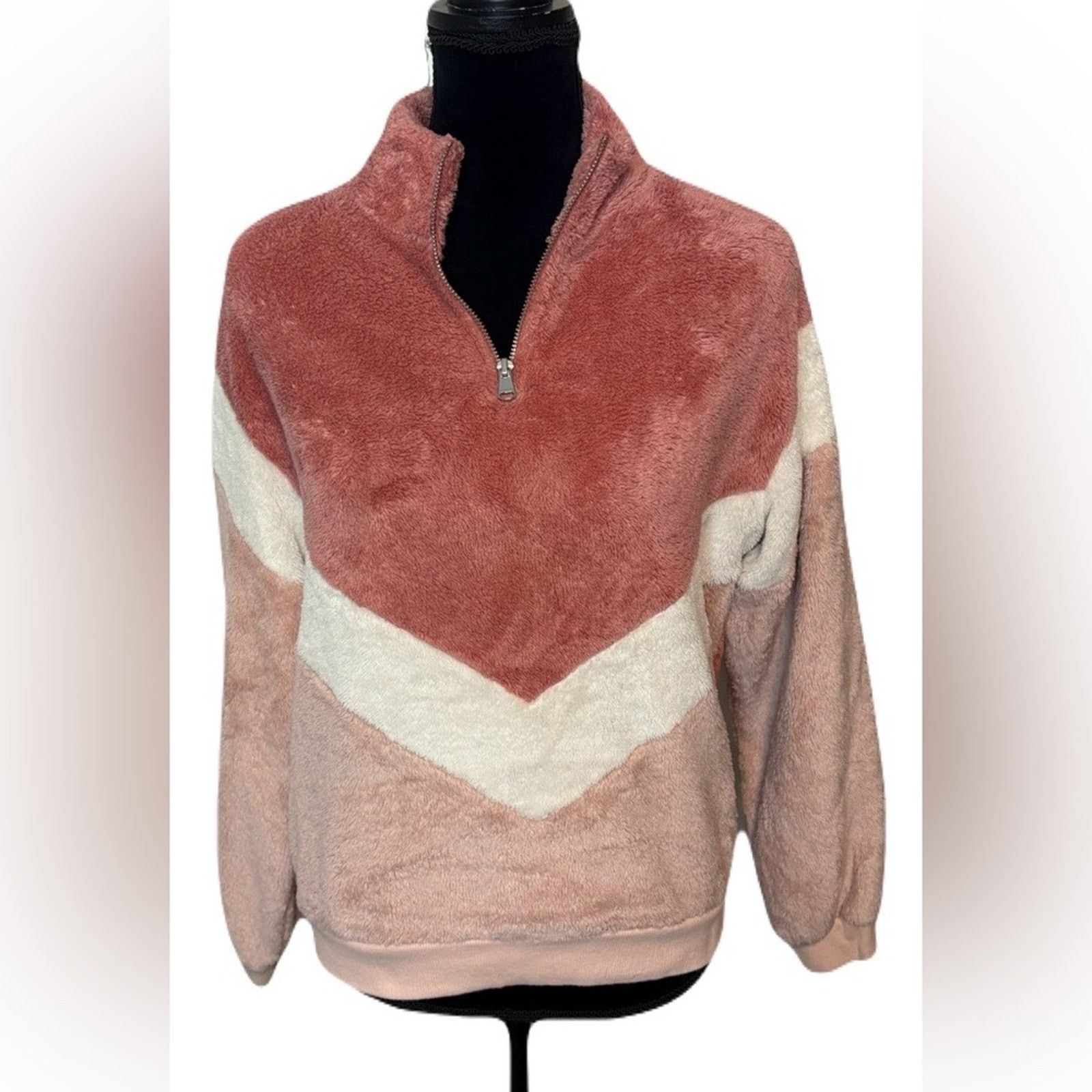 H&M (Divided by H&M) Quarter Zip Fleece Sweater: Size Small Size S / US 4 / IT 40 - 1 Thumbnail