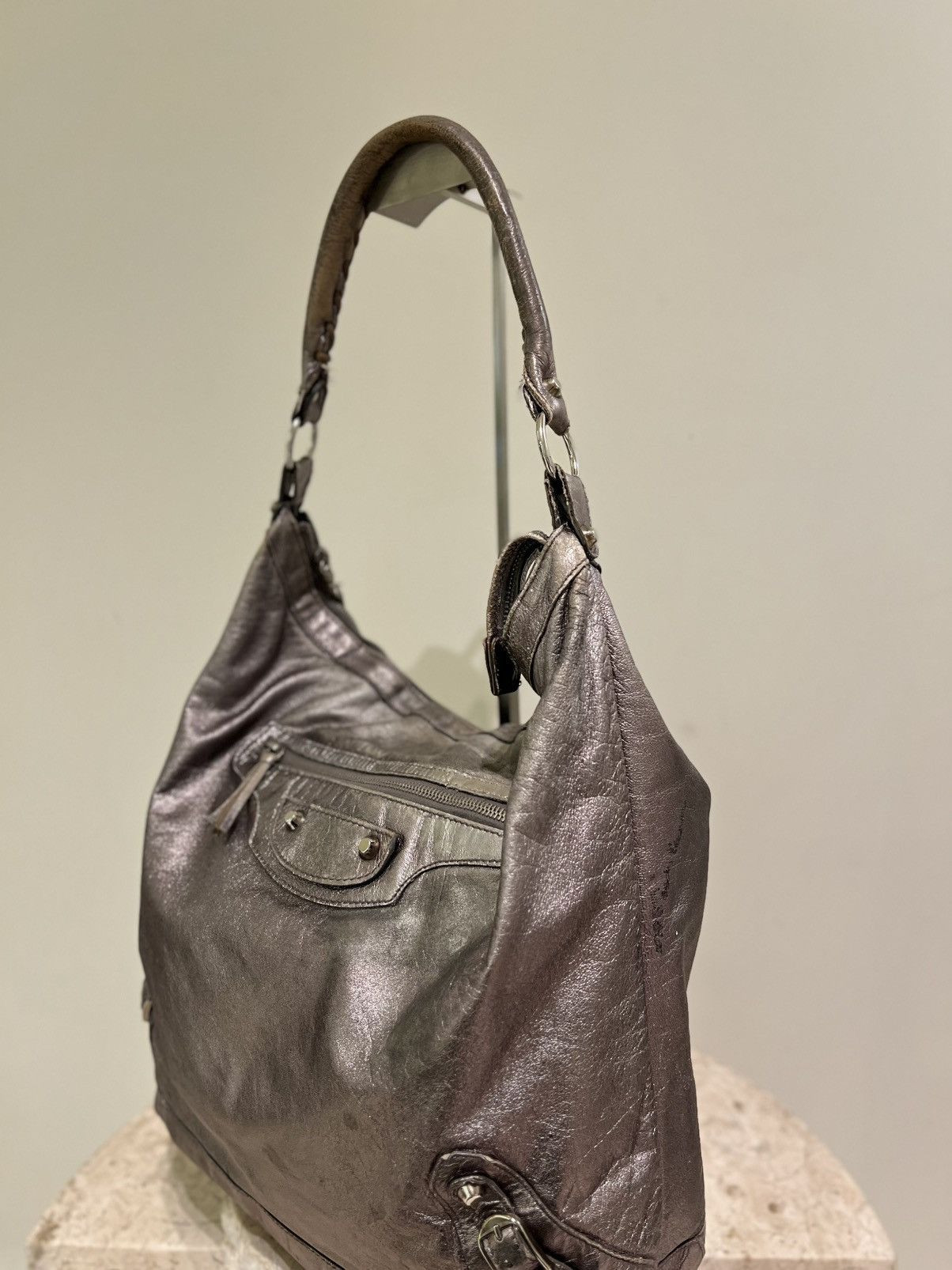 Balenciaga Balenciaga Day hobo silver Size ONE SIZE - 10 Thumbnail