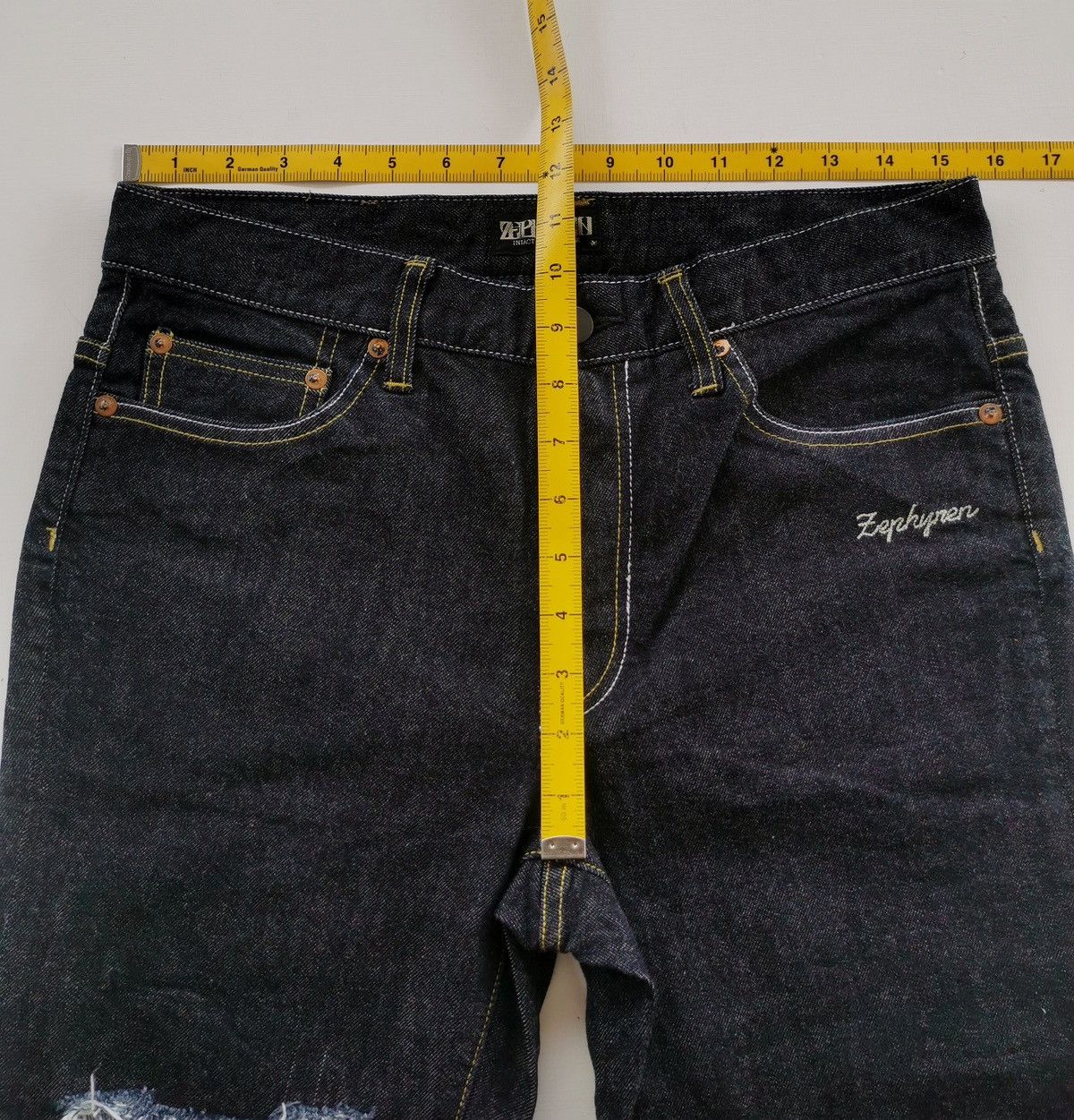 Zephyr Zephyren Japan Distressed Jogger 3q Jeans Size US 31 - 12 Thumbnail
