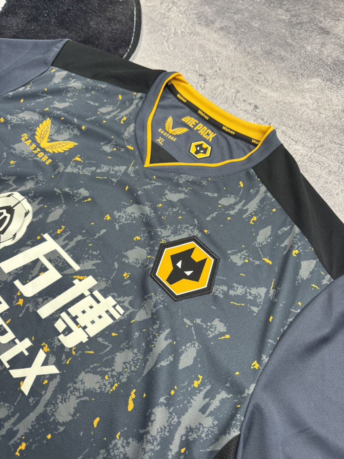 Castore Wolverhampton Wolves 2021/22 Away Football Shirt Castore Size US XL / EU 56 / 4 - 9 Thumbnail