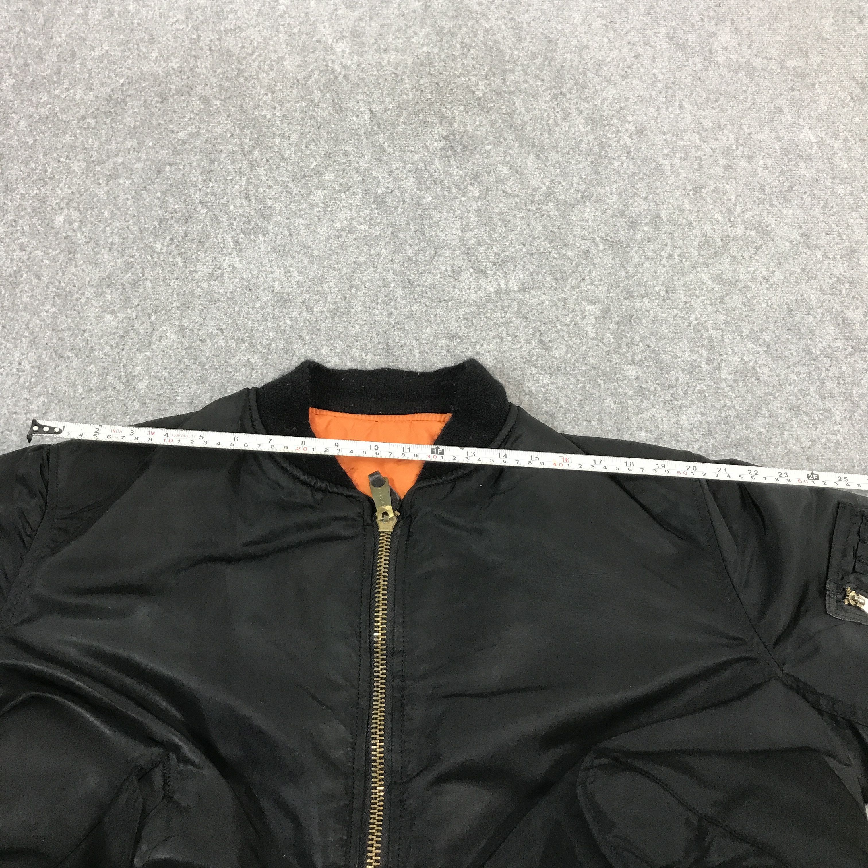 Alpha Industries × Japanese Brand ALPHA INDUSTRIES FLYERS MAN MA1 BOMBER BLACK JACKET Size US XL / EU 56 / 4 - 8 Thumbnail