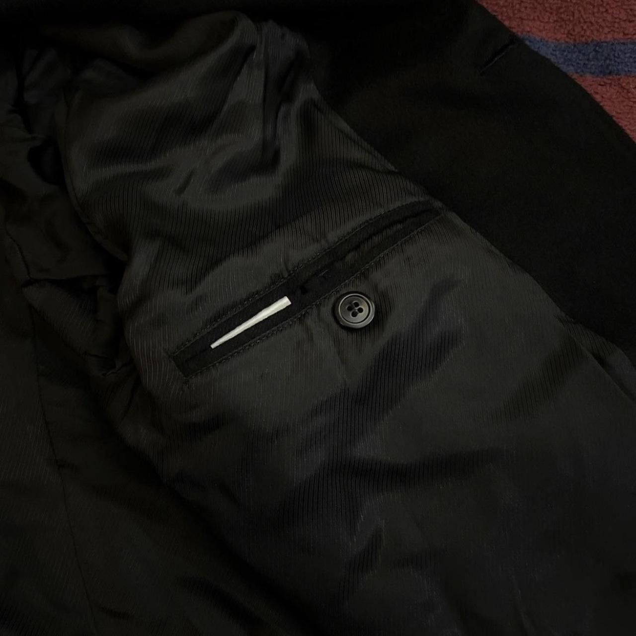 Ermenegildo Zegna Ermenegildo Zegna Black Cashmere Trench Coat Jacket Very Size US XXL / EU 58 / 5 - 4 Thumbnail