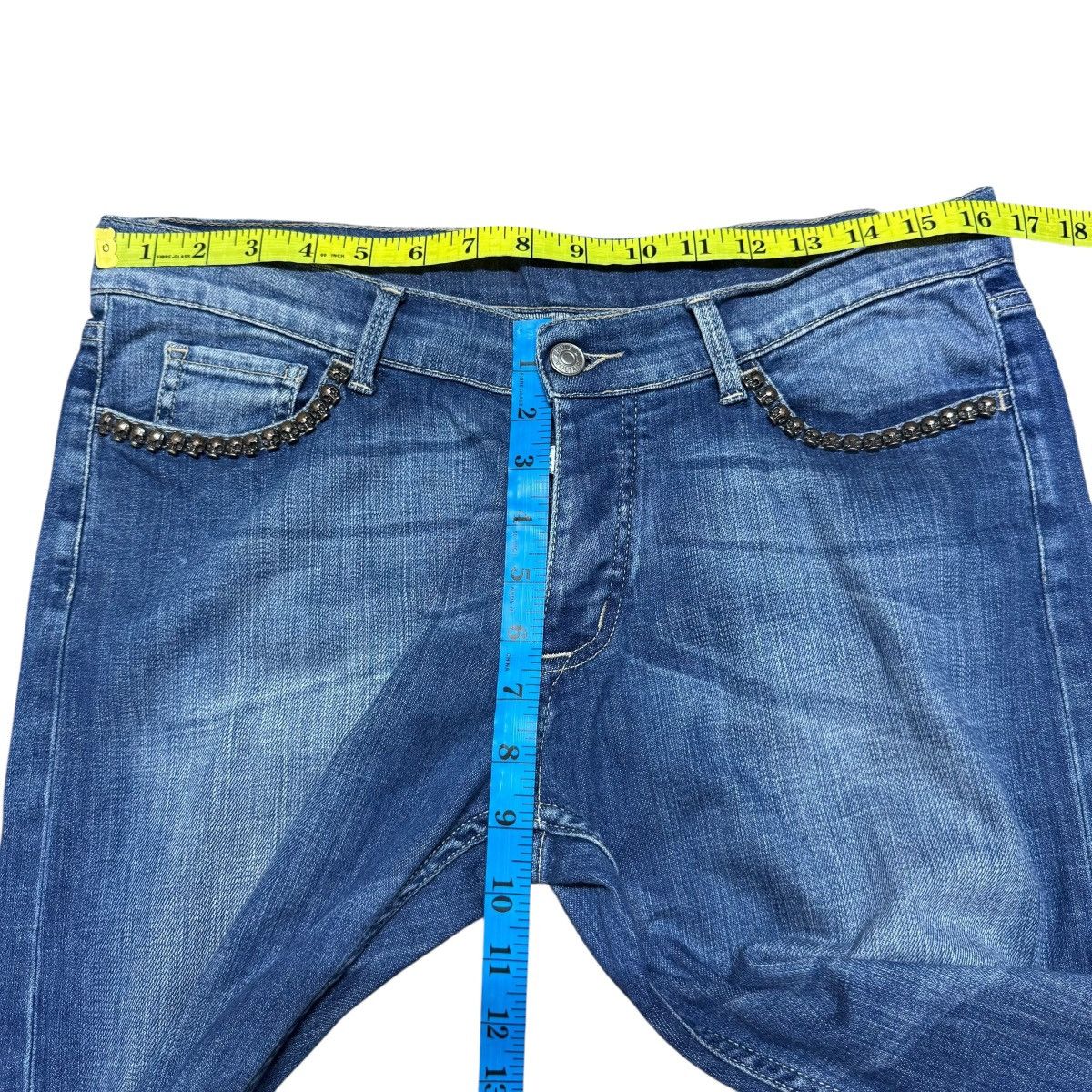 Zadig & Voltaire Zadig & Voltaire Skull Studded Boyzadig Denim Jeans Size US 32 / EU 48 - 16 Thumbnail