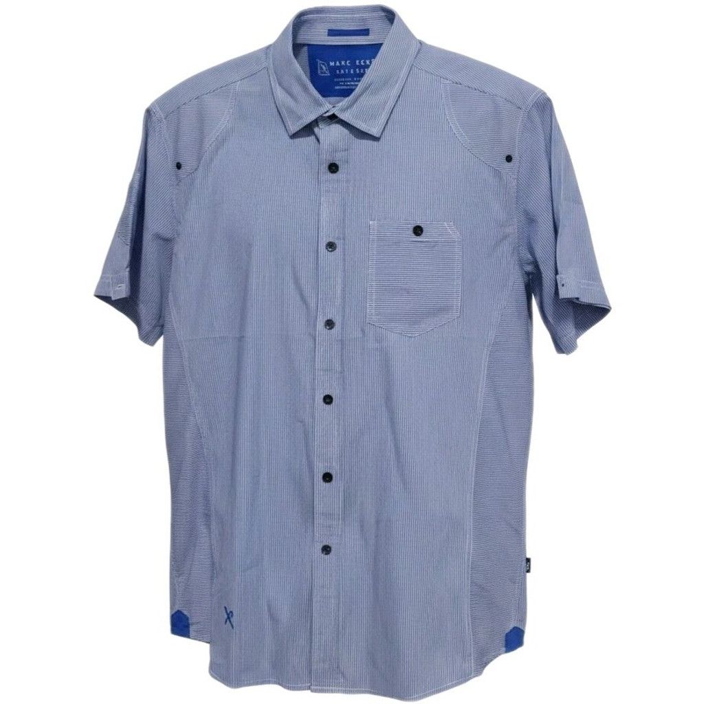 Marc Ecko Ecko Blue Short Sleeve Small Cotton Polyester Mans Dress Shi Size US L / EU 52-54 / 3 - 1 Thumbnail