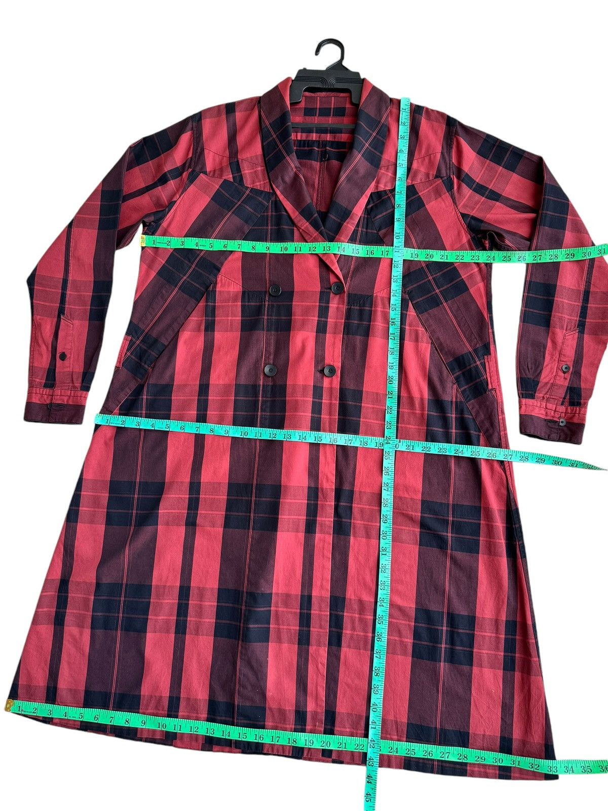 Julius Red Tartan APCLPC Julius SS18 Collection light Coat Jacket Size US S / EU 44-46 / 1 - 17 Thumbnail