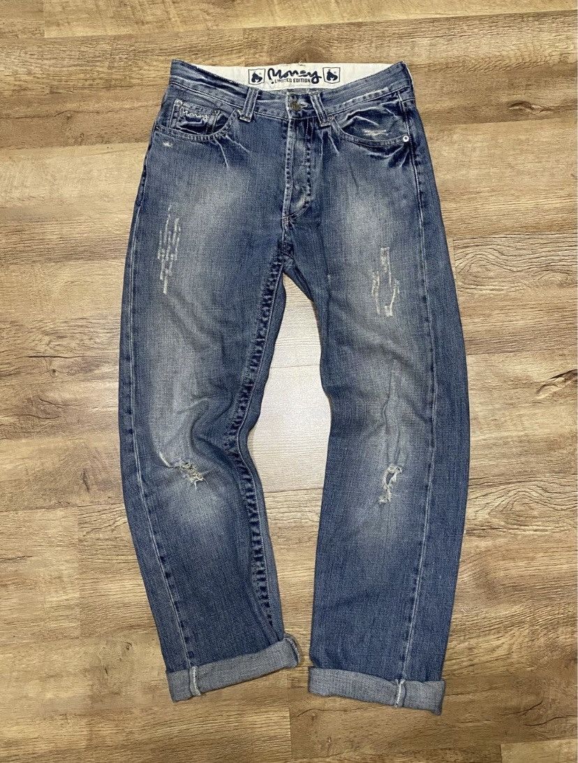 Vintage × monkey time Money jeans back bill Money Size US 30 / EU 46 - 1 Thumbnail
