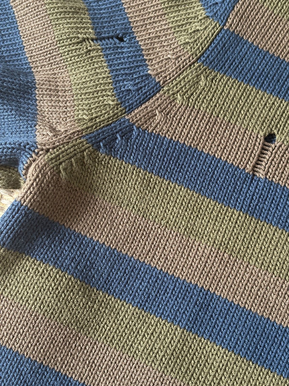 Acne Studios Acne Studios Knit Distressed Polo Size US M / EU 48-50 / 2 - 5 Thumbnail