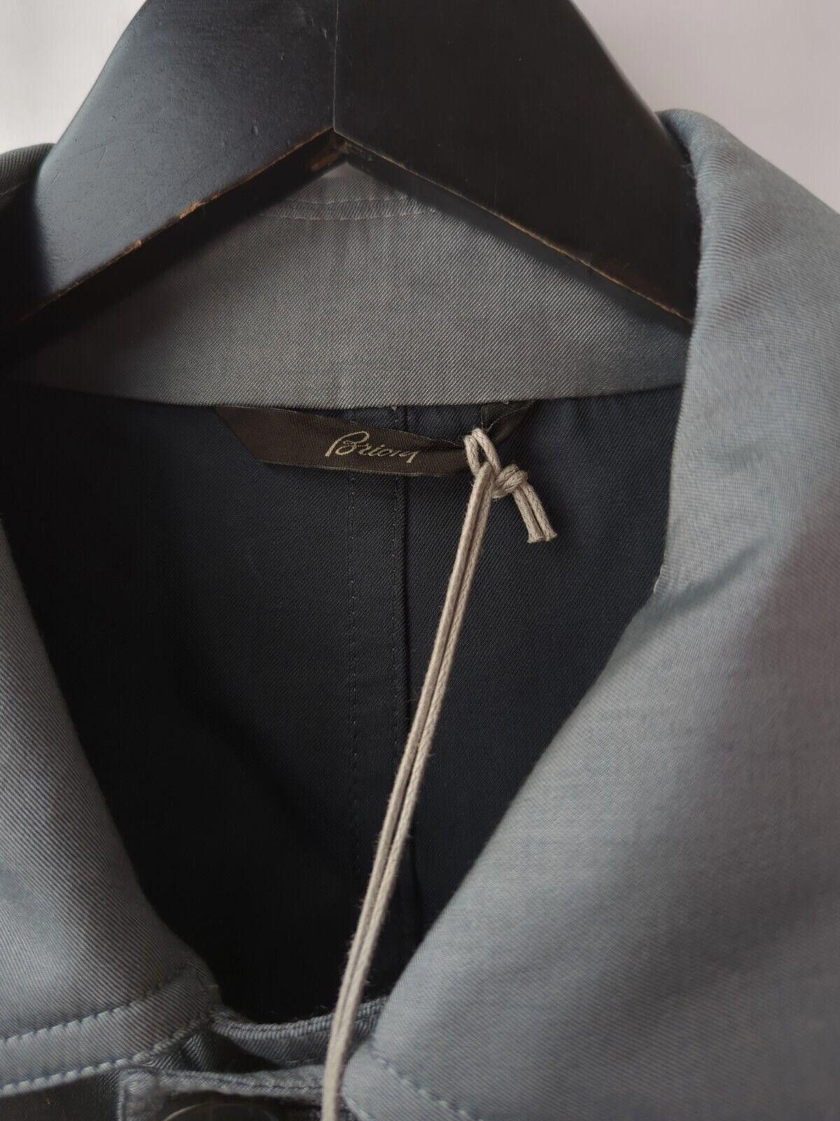 Brioni NWT $4450 BRIONI Sz XXL Gray Silk Cotton Outer Jacket Coat Size US XXL / EU 58 / 5 - 4 Thumbnail