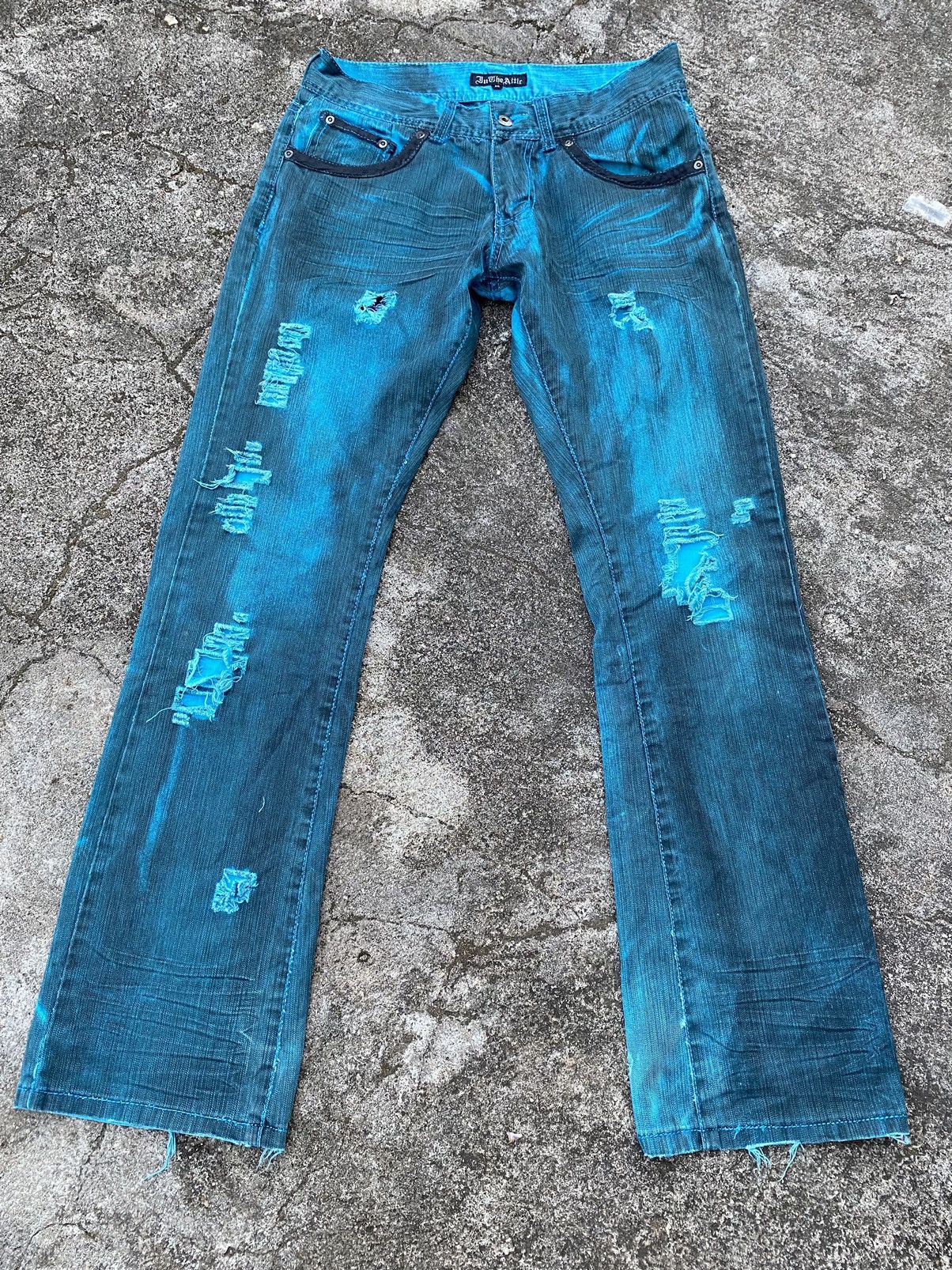 In The Attic In The Attic Distressed Denim Size US 30 / EU 46 - 1 Thumbnail