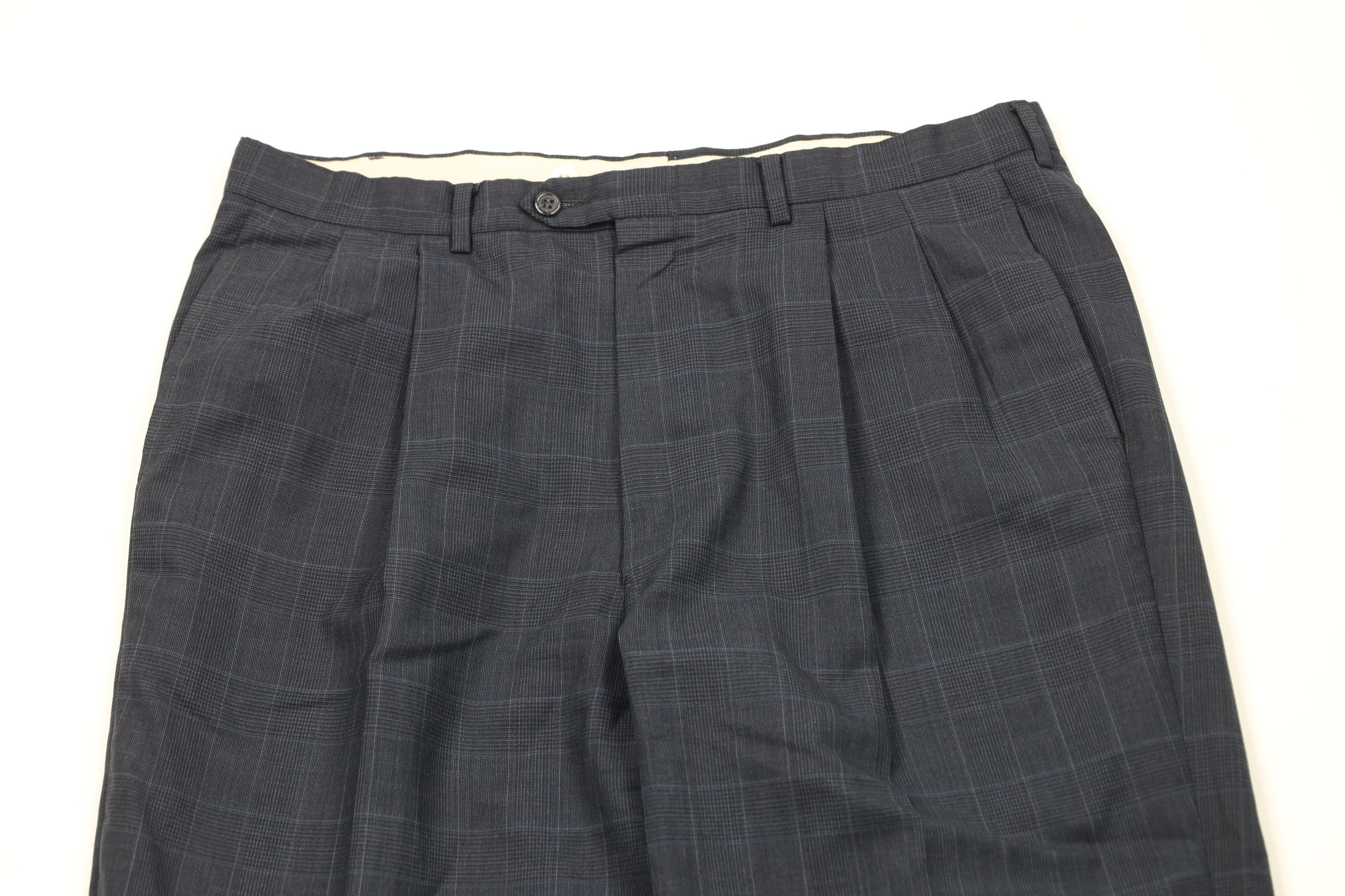 Vintage Vintage 70s Streetwear Cuffed Wool Wide Leg Chino Pants Size US 36 / EU 52 - 2 Thumbnail
