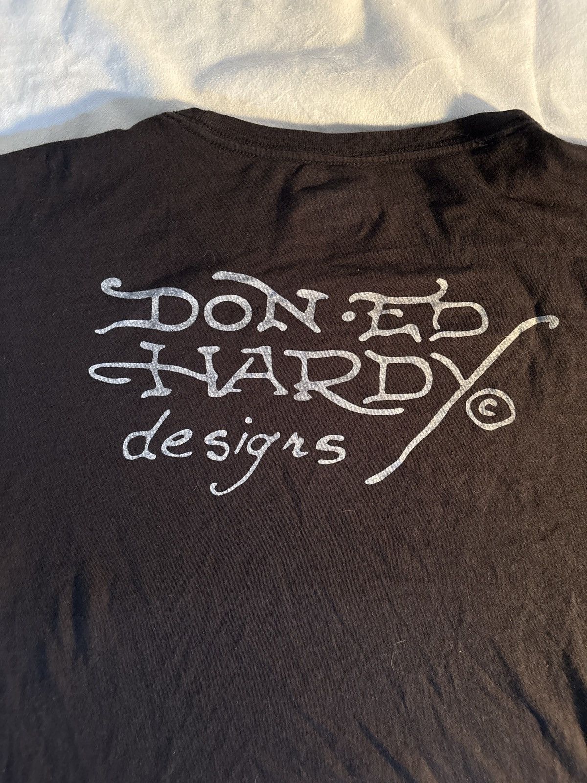 Designer × Ed Hardy × Vintage Y2K Ed Hardy T-shirt (friendly spirits rest) Size US M / EU 48-50 / 2 - 3 Thumbnail