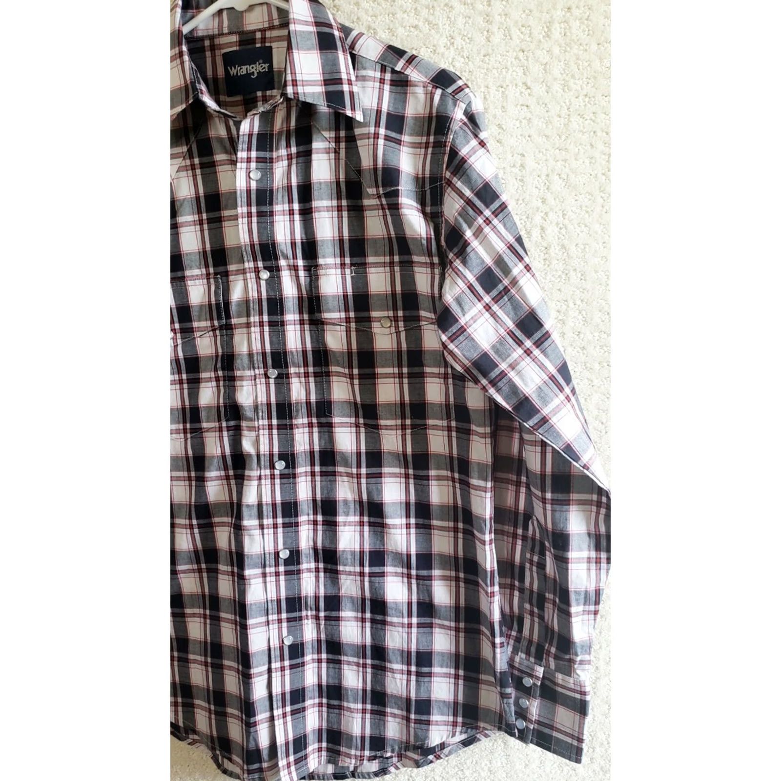 Wrangler WRANGLER WESTERN PEARL SNAP PLAID SHIRT Men Small Regular Button-Up Cotton Multicolor V-Stitched Pockets Size US S / EU 44-46 / 1 - 2 Thumbnail