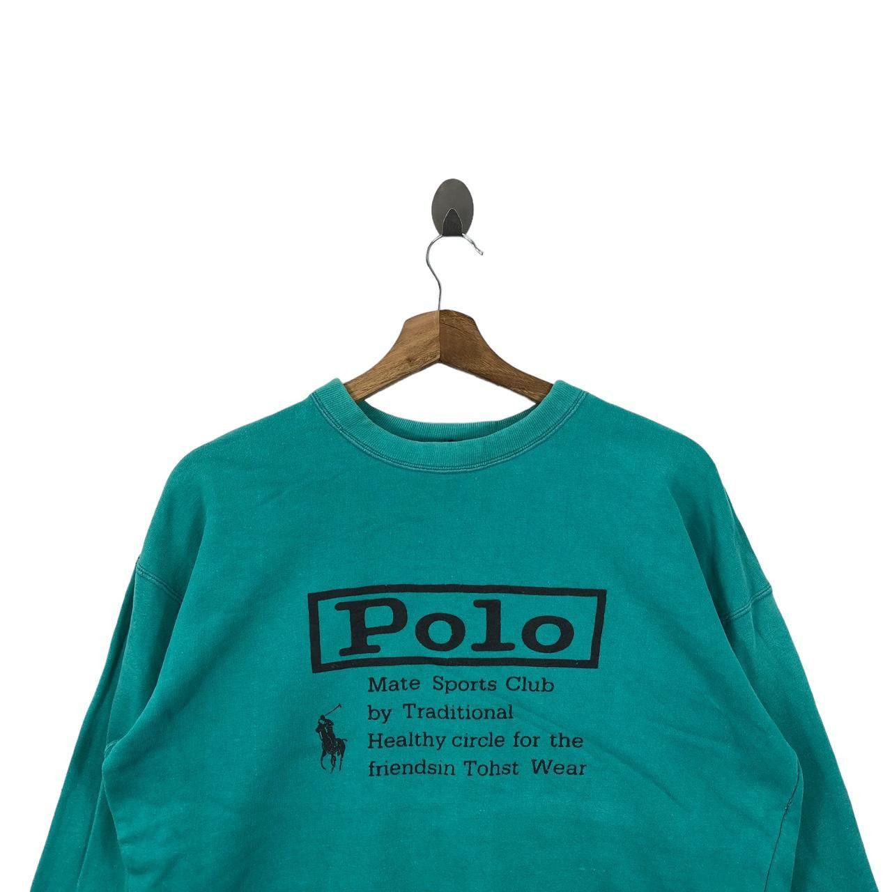 Vintage Vintage POLO MATE SPORTS CLUB Traditional Wear Sweatshirt Size M / US 6-8 / IT 42-44 - 3 Thumbnail
