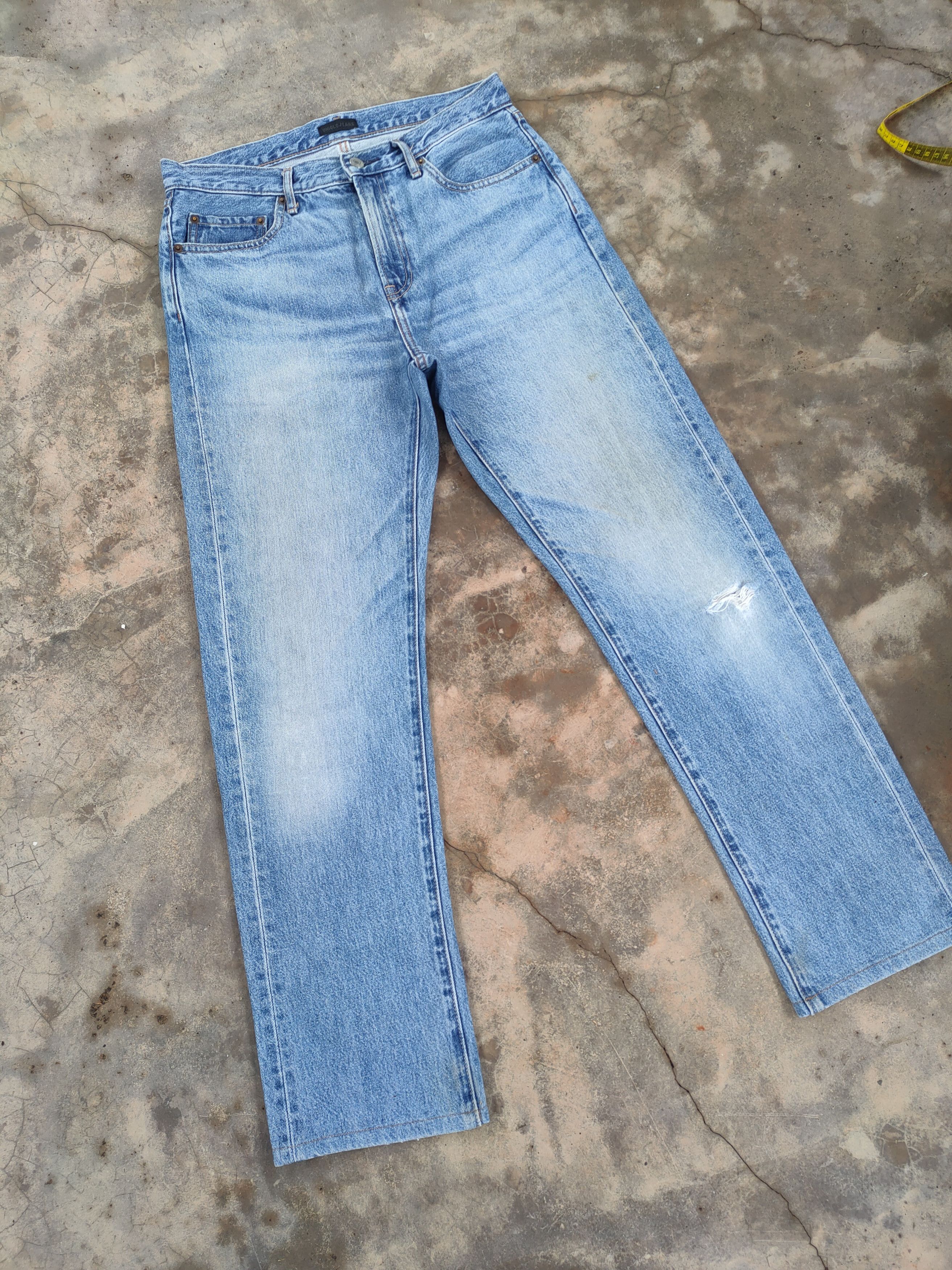 Black Label × Japanese Brand × Jean VINTAGE JAPANESE FADED RIPPED JEANS DENIM PANTS Size US 32 / EU 48 - 2 Thumbnail